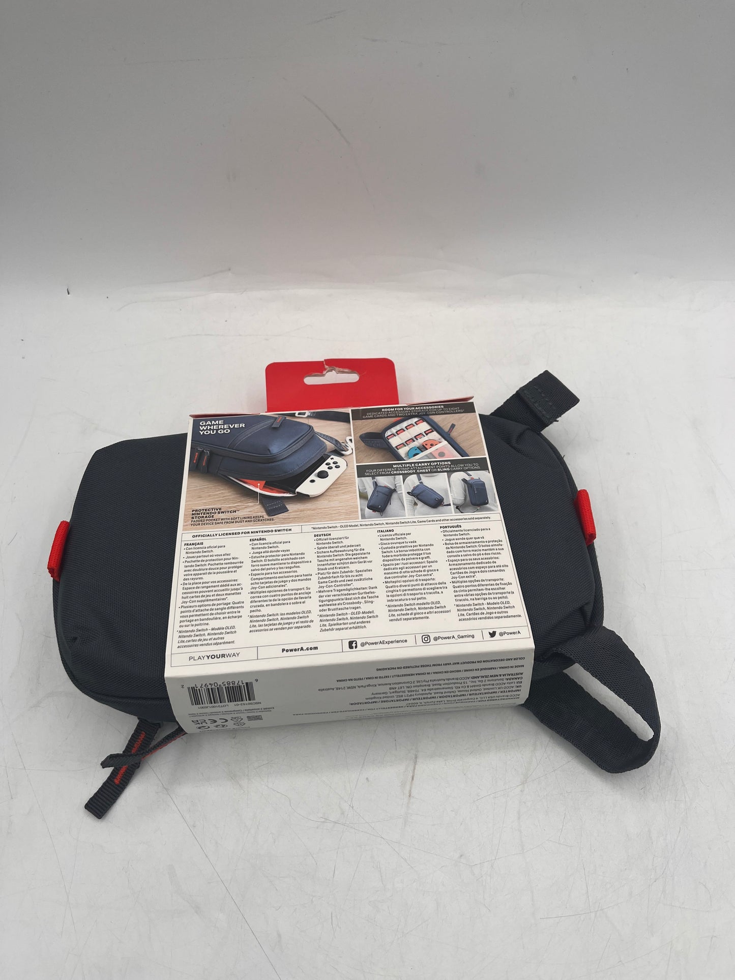 PowerA Crossbody Bag for Nintendo Switch Family - Gray