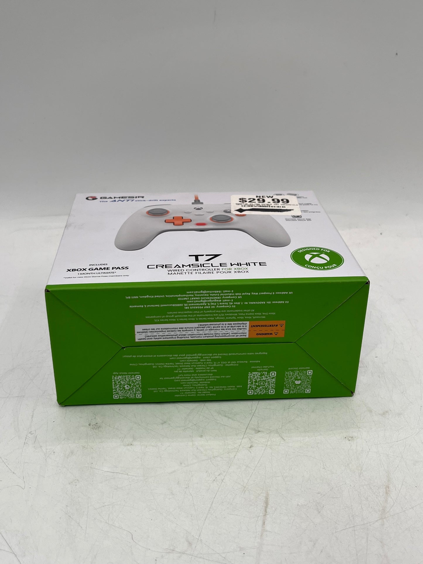 Gamesir T7 Creamsicle White Video Game Controller