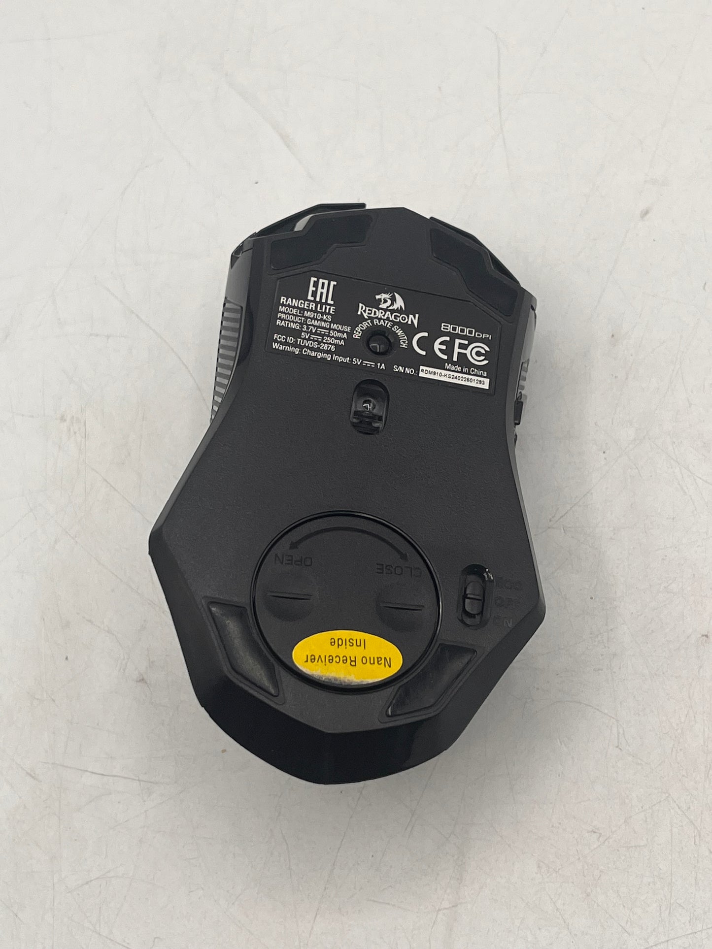 Redragon Ranger Lite M910-KS Wireless Gaming Mouse - Black
