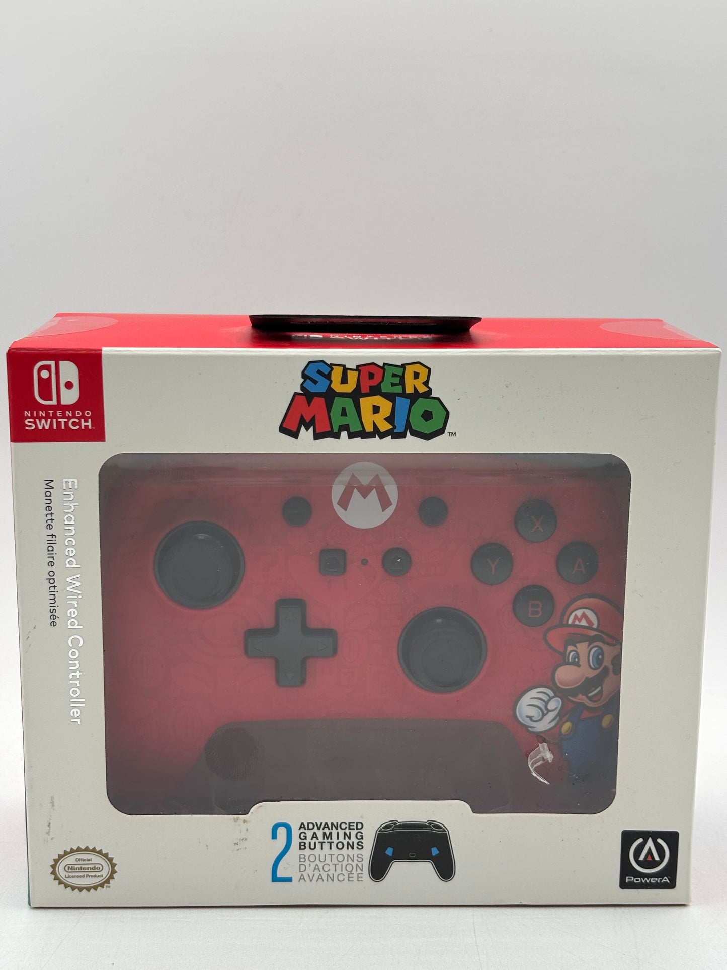 PowerA Enhanced Wired Controller--Nintendo Switch (Super Mario Edition, Red)