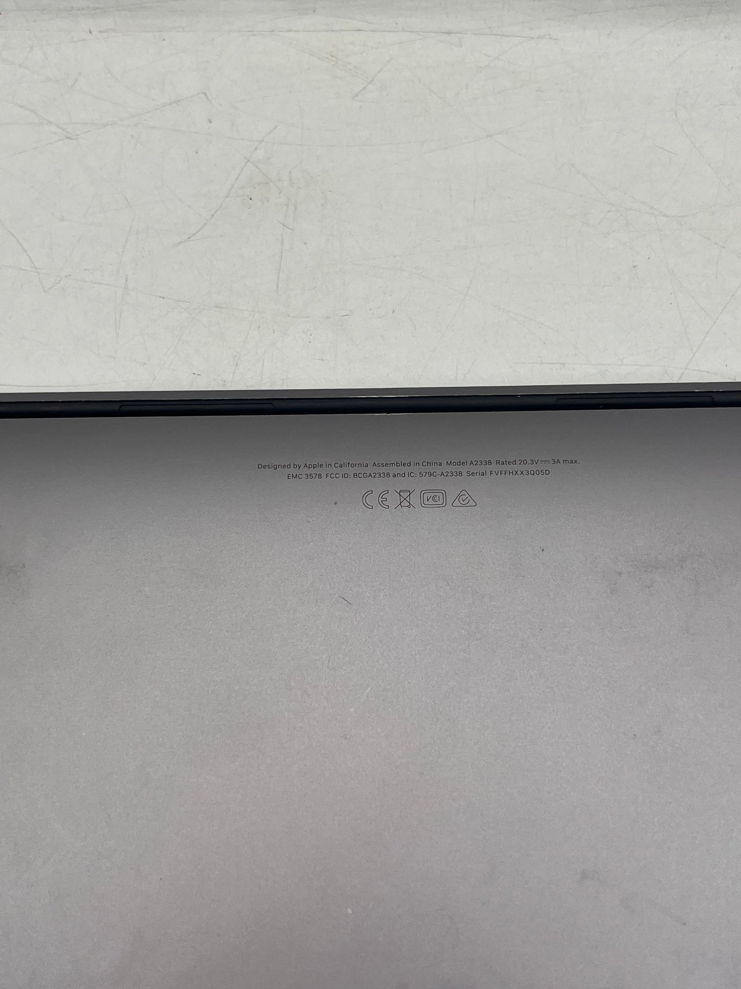 Apple MacBook Pro 13" A2338 2020 M1 8GB 256GB Silver Laptop BAD SCREEN!