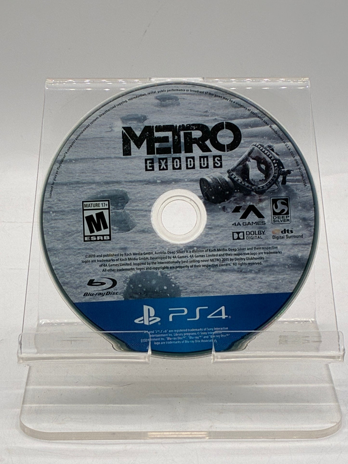 Playstation 4 Metro Exodus Video Game with Box- Free Shipping!