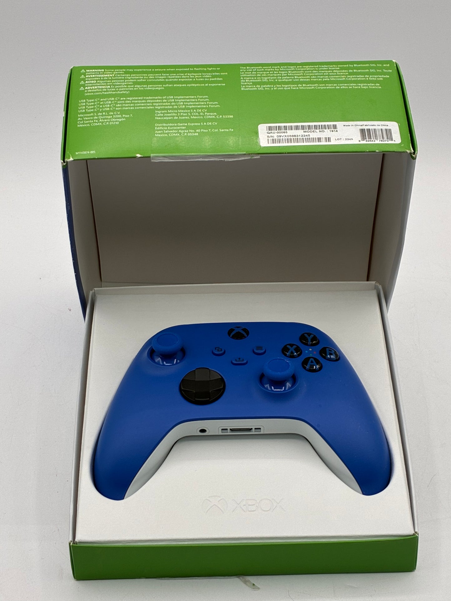 Microsoft Xbox Series Wireless Controller Shock Blue - New Open Box