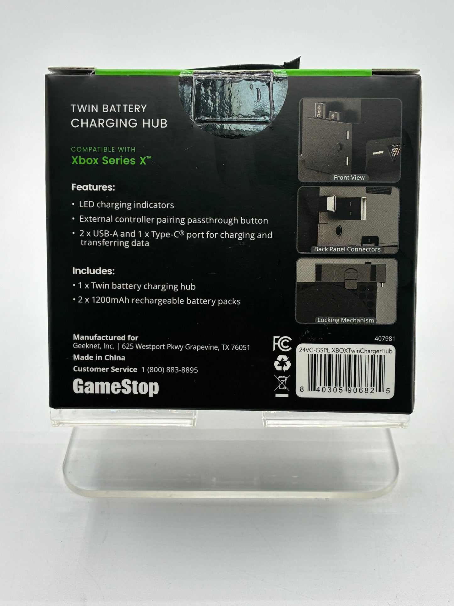 GameStop Twin Battery Charging Hub - New In Box