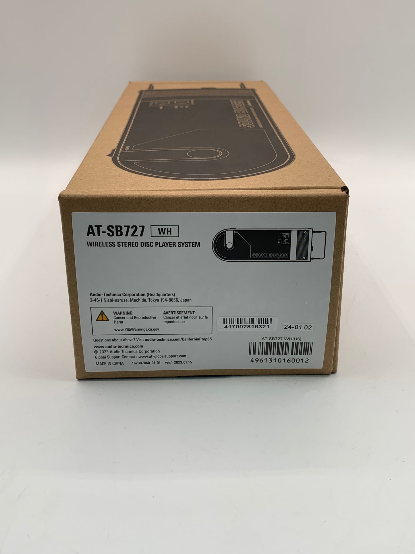 Audio-Technica AT-SB727 DJ Equipment Black New Open Box