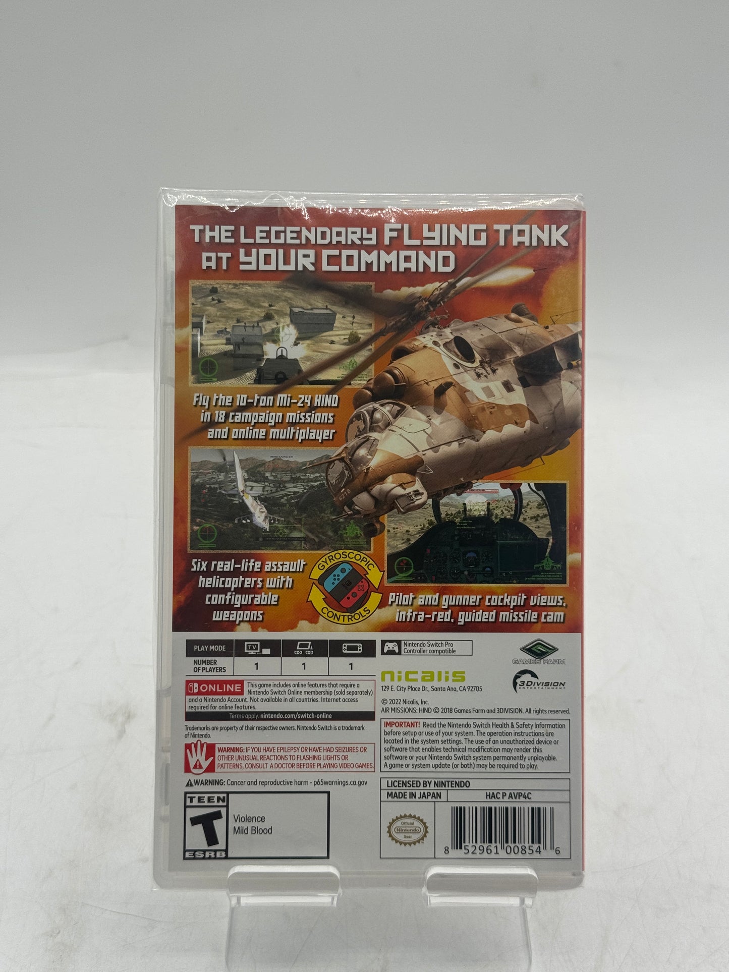 Air Missions HIND (Nicalis) - Nintendo Switch (US - Region Free) NEW Free Shipping