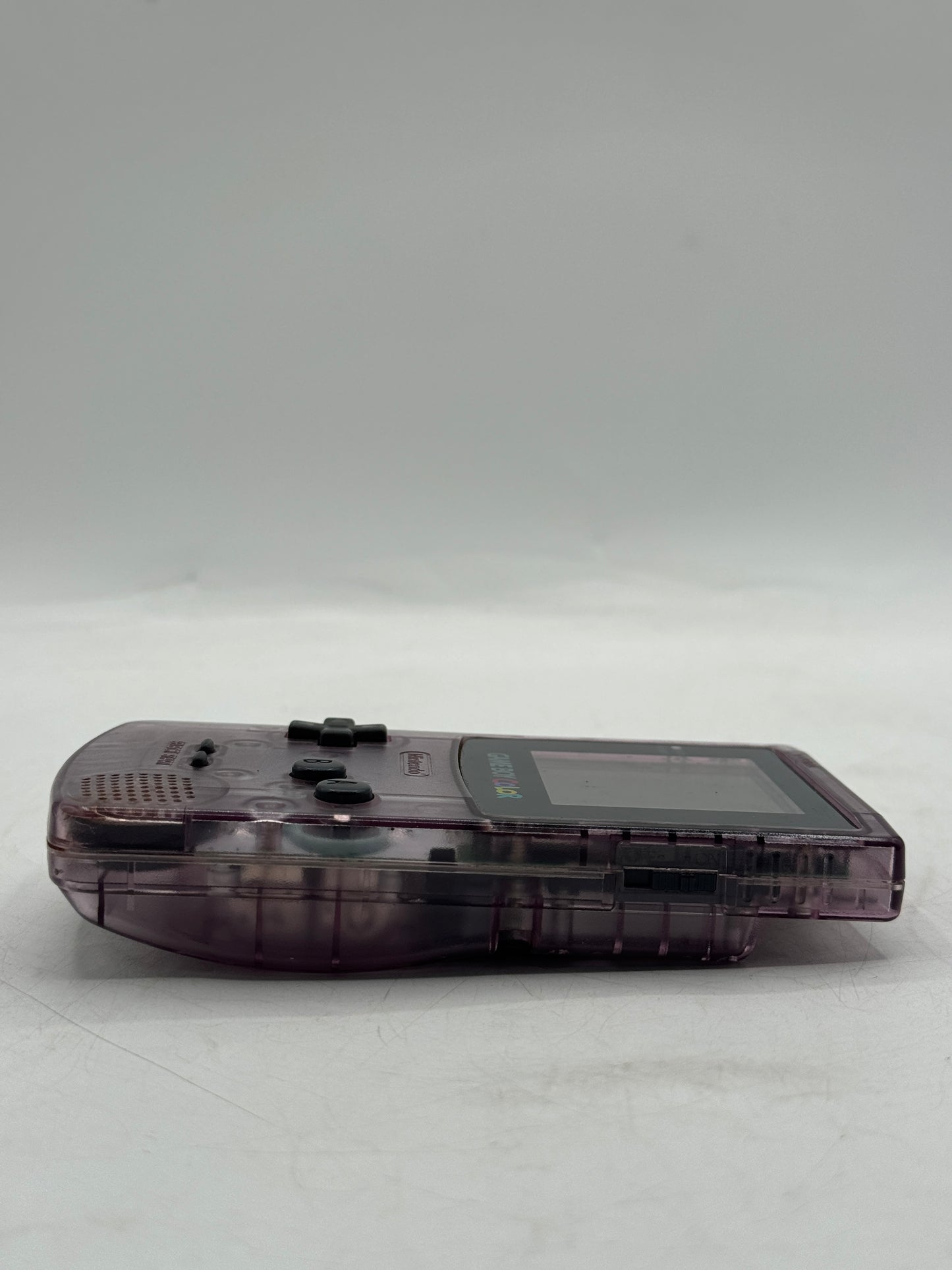 Nintendo Gameboy Boy Color Atomic Clear Purple Console CGB-001 Tested & Working