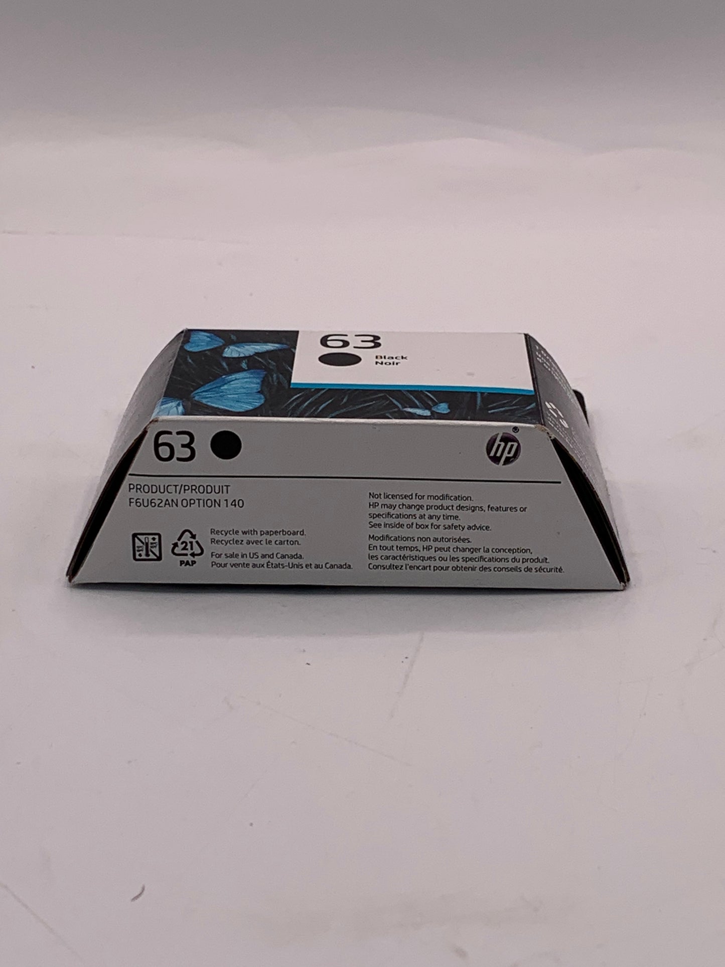 HP 63 Black Printer Ink Cartridge - New In Box