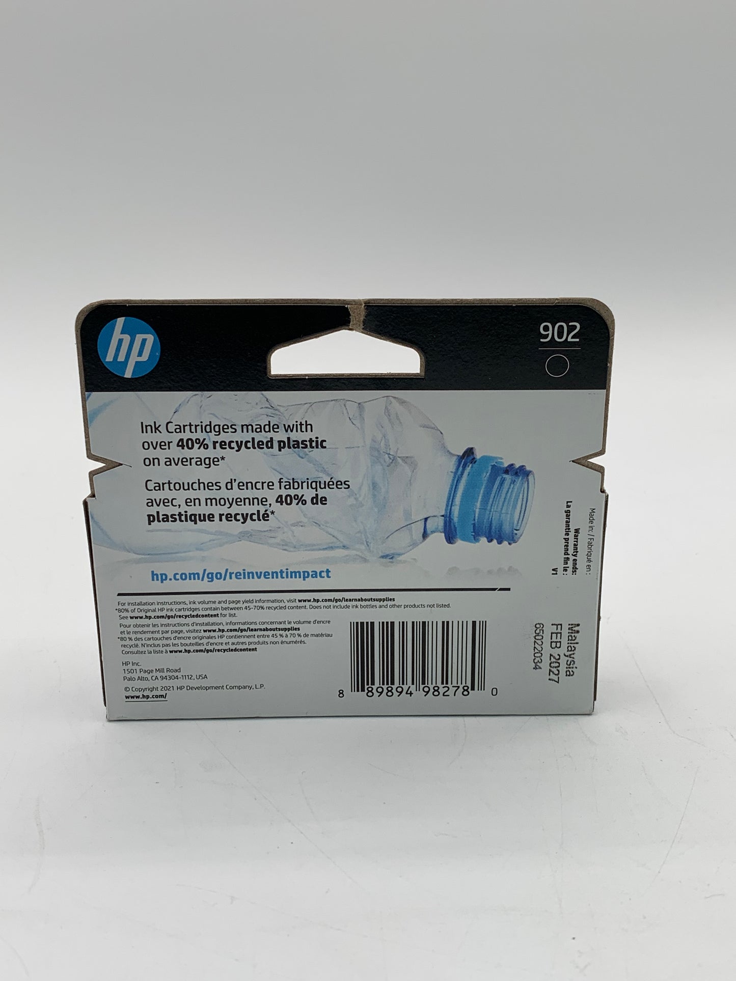 HP 902 Black Printer Toner - New In Box
