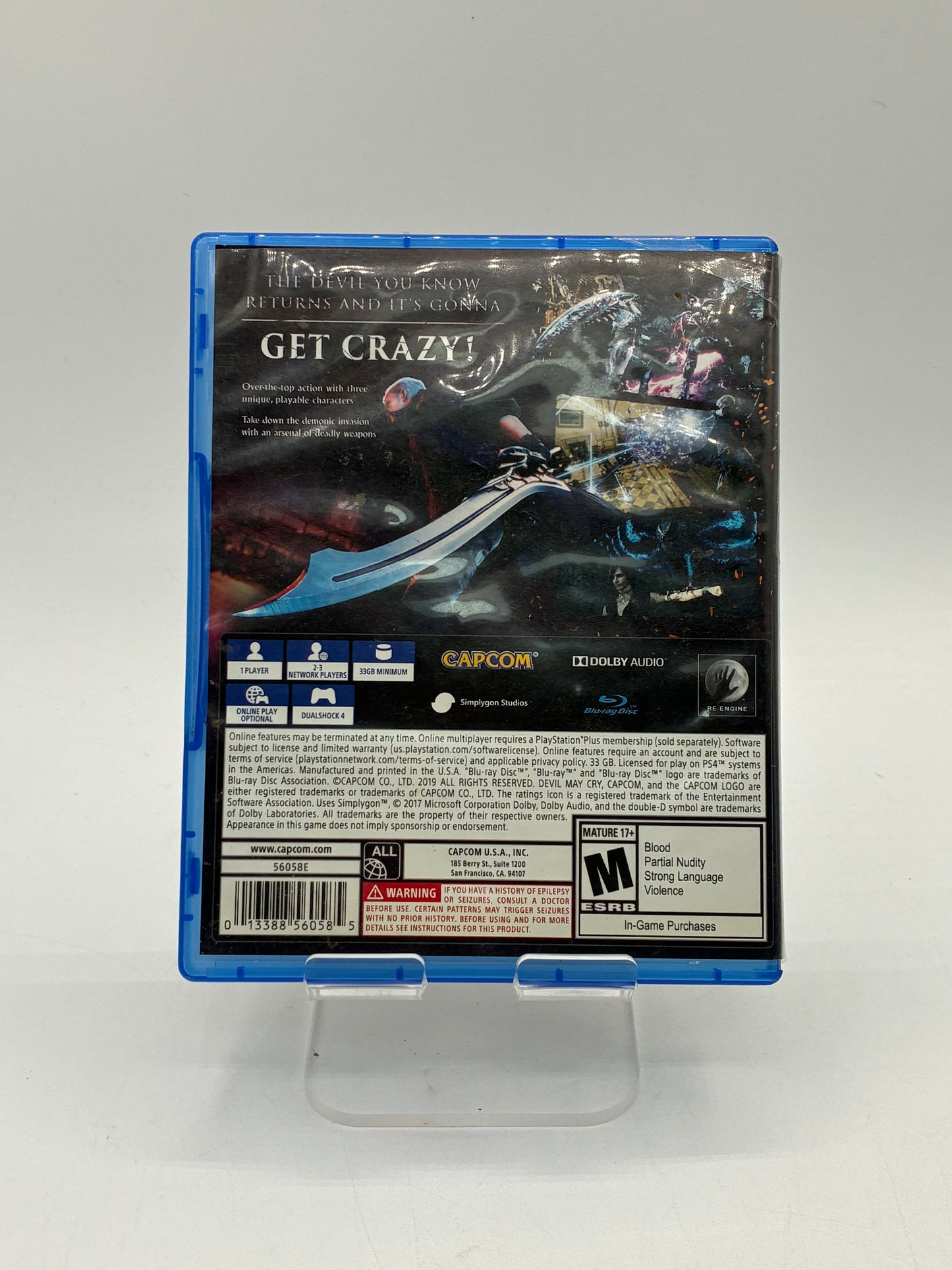 Playstation 4 Devil May Cry 5 Video Game - Free Shipping
