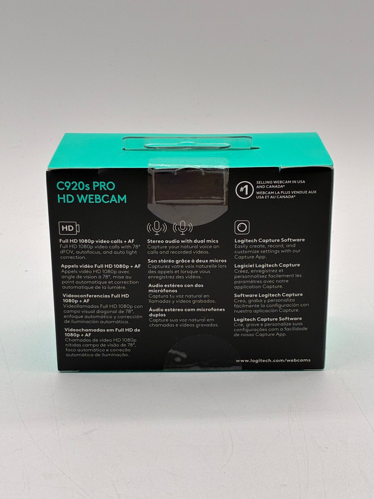Logitech c920s Pro HD Webcam Black - New In Box