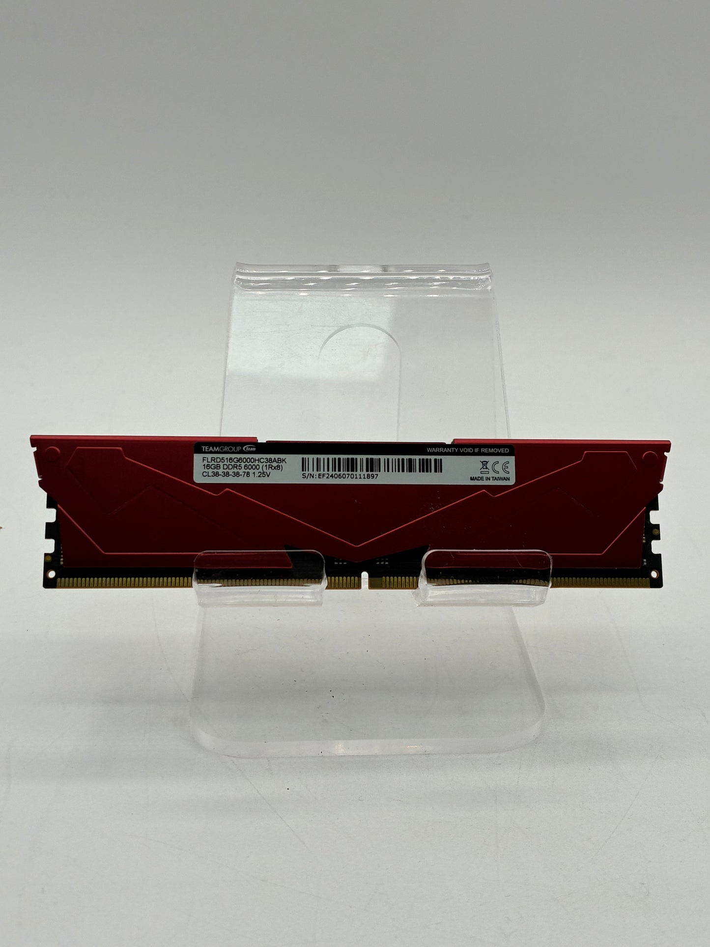 TeamGroup T-Force Vulcan 16GB (1x16GB) RAM DDR5 6000MHz Red