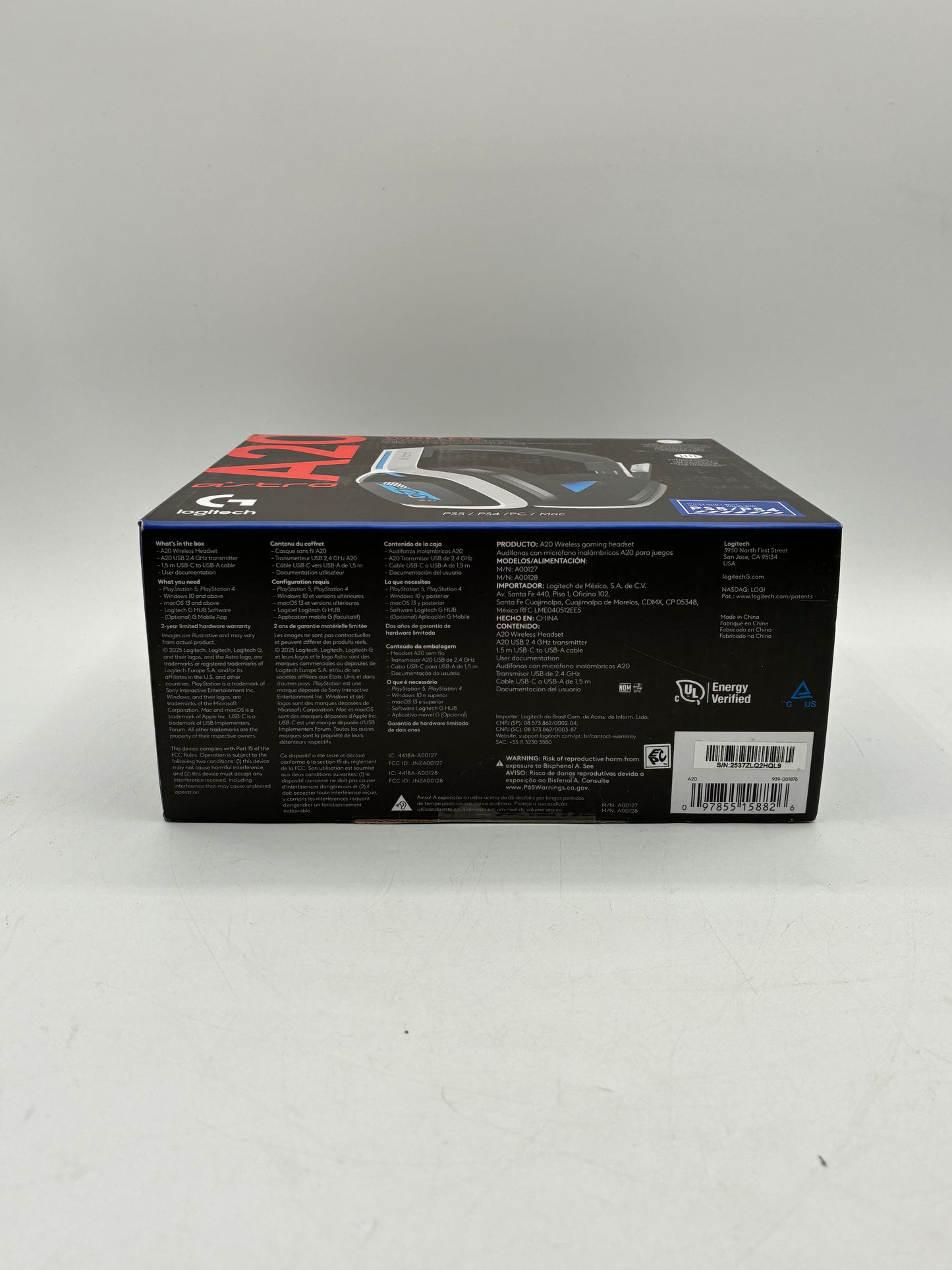 Logitech ASTRO A20 Wireless Headset for Playstation PS5/PS4/PC/MAC Free Shipping