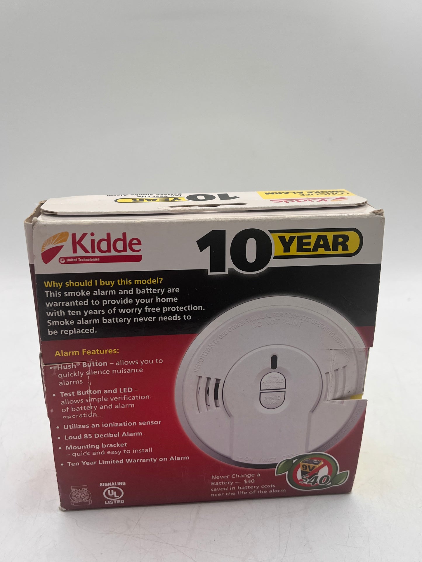KIDDE Detect Smoke Alarm Model i9010 - White