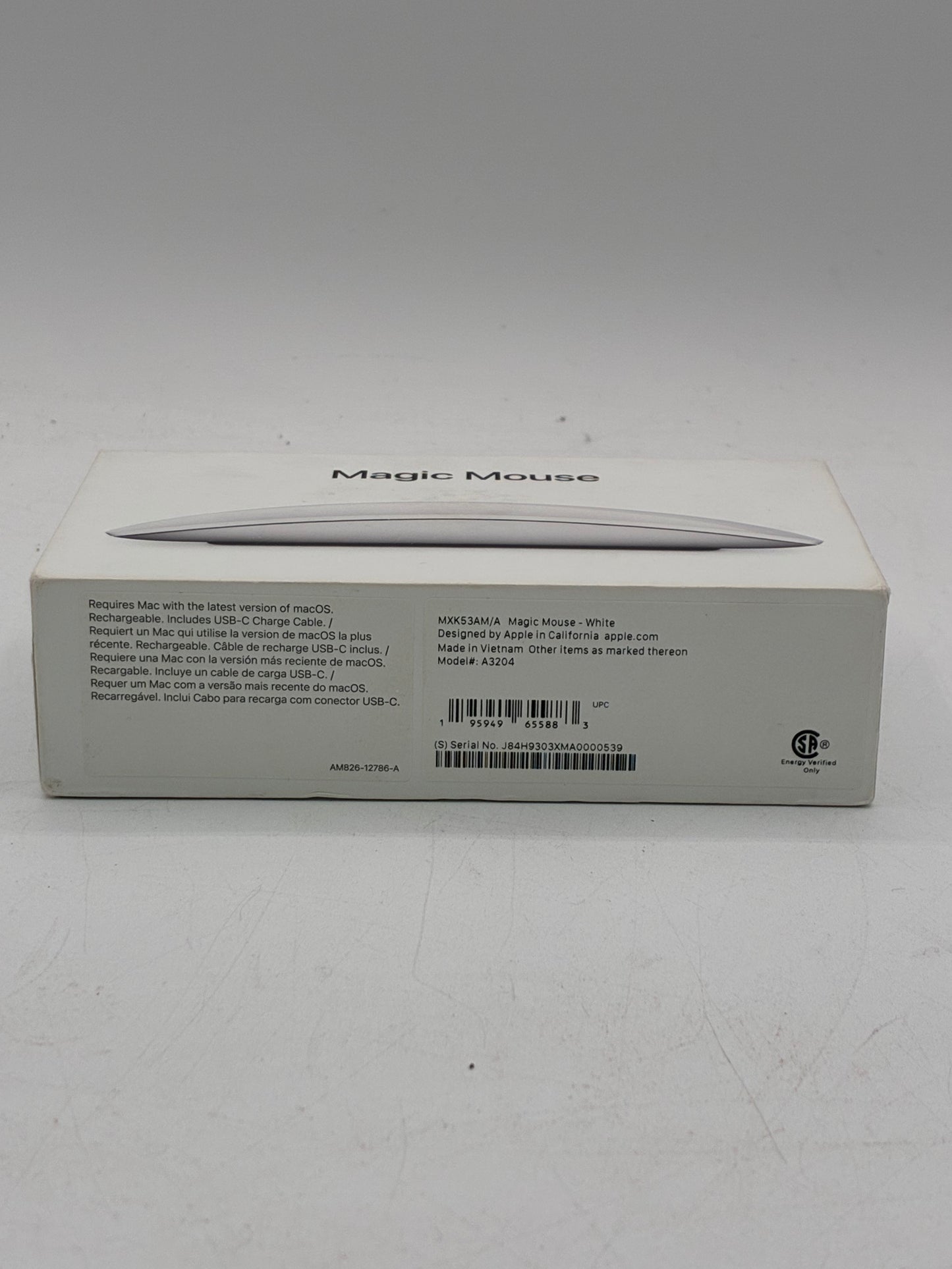 Apple Magic Mouse USB-C A3204 White