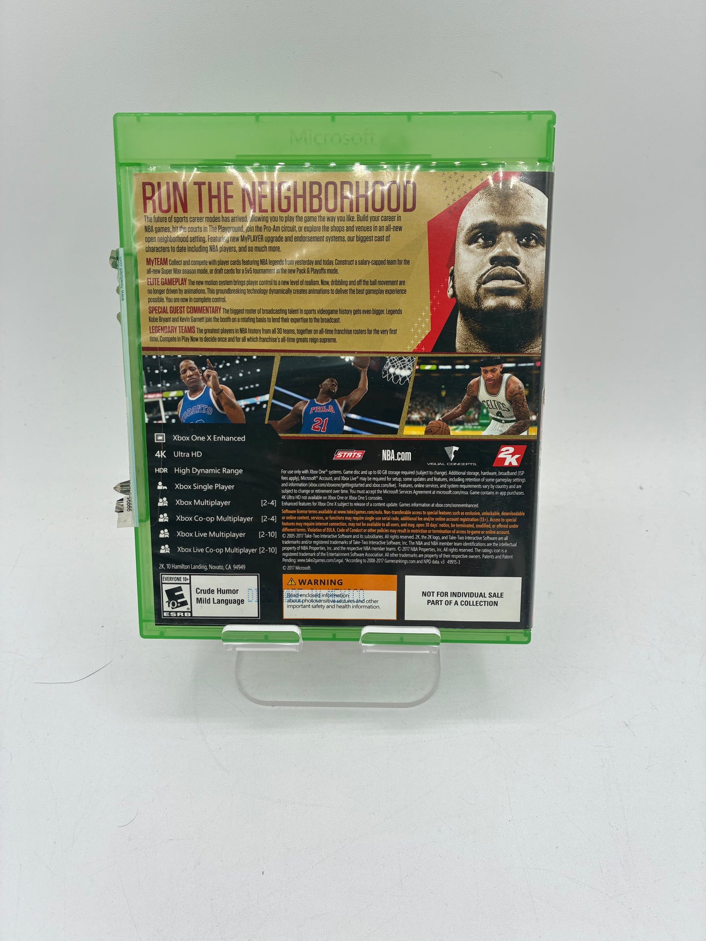 NBA 2K18 Legend Edition Gold Xbox One Video Game - Free Shipping