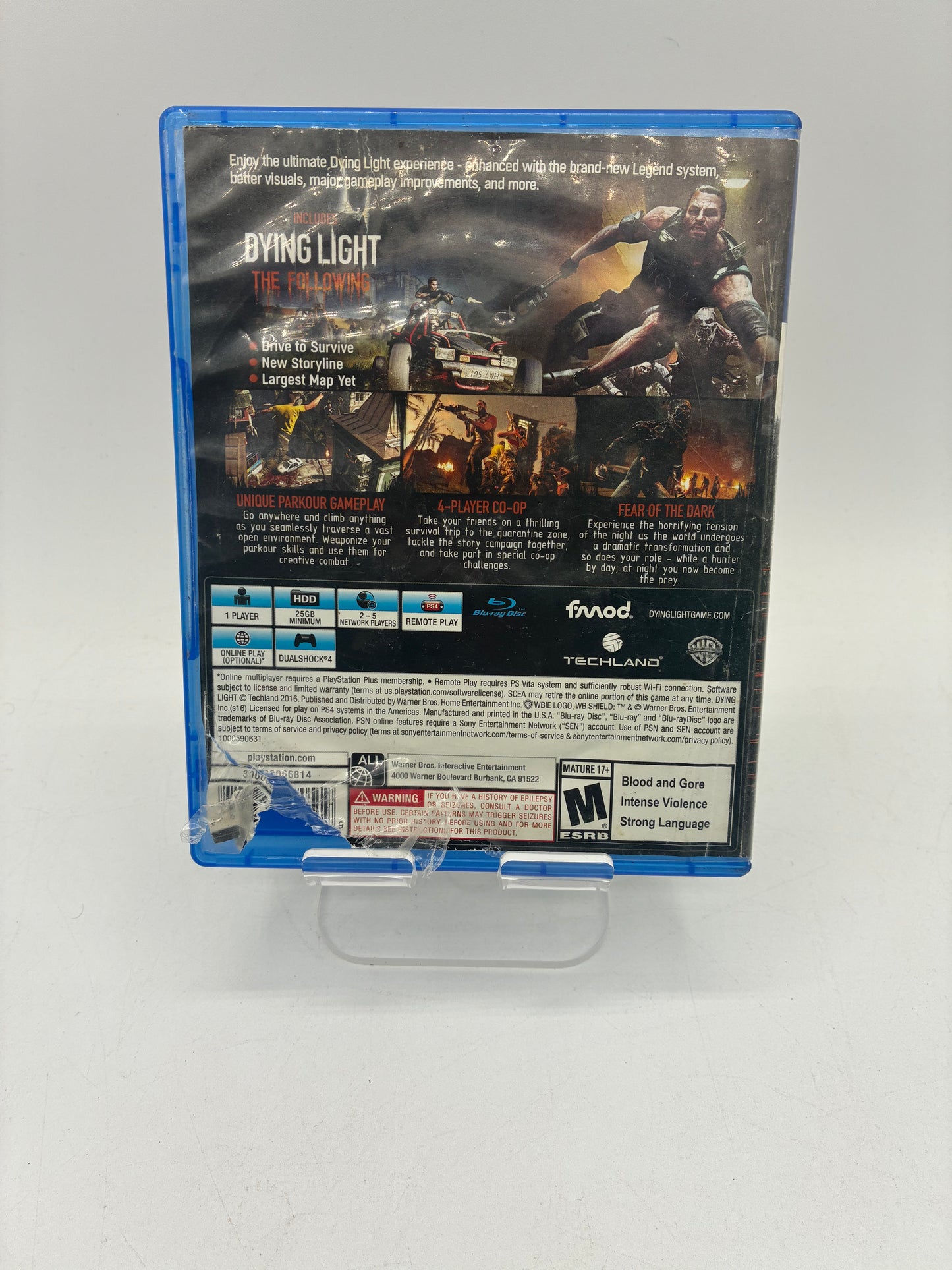 PS4 Dying Light The Following Enhanced Edition Video Game - Free Shipping