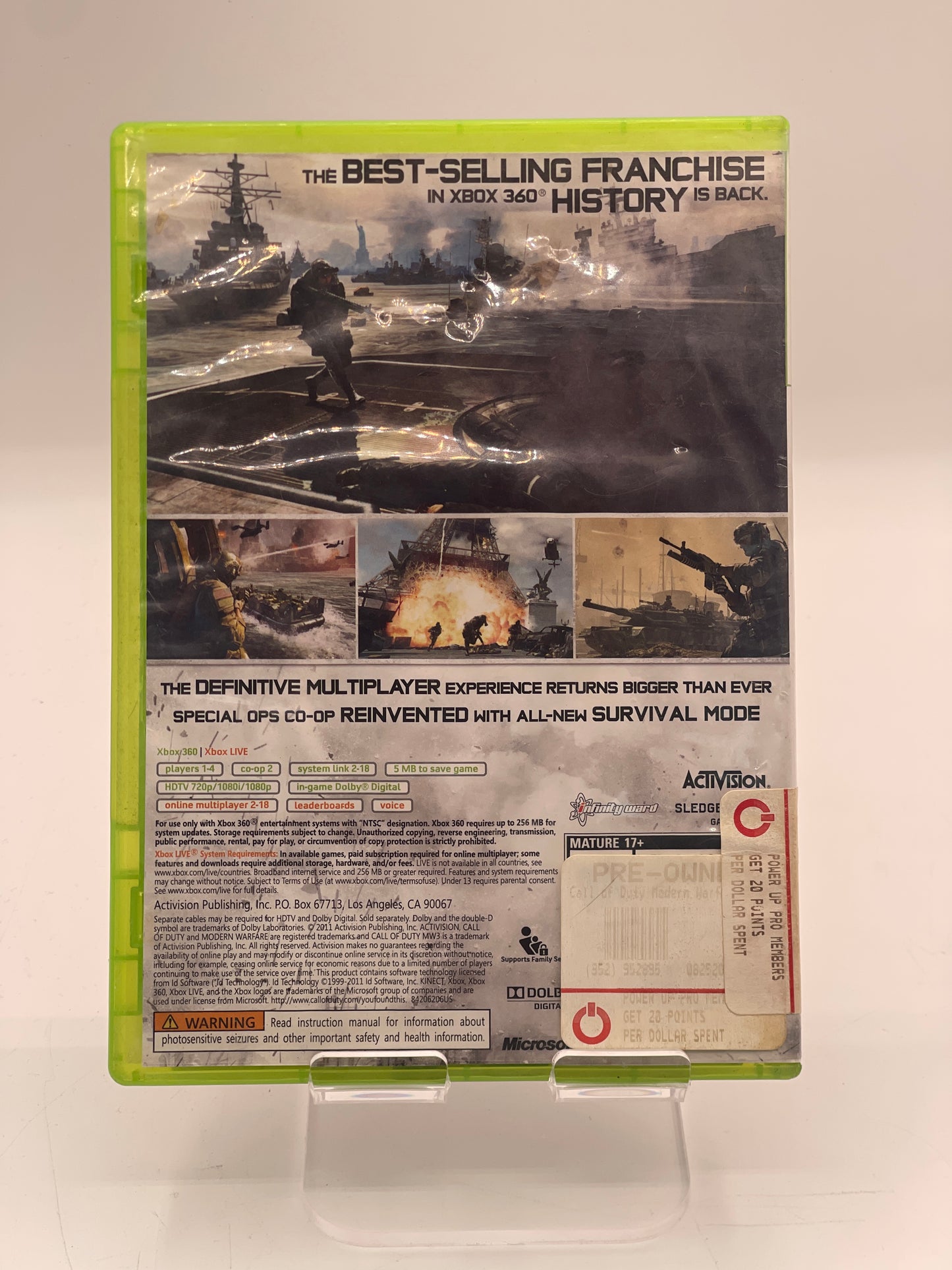 Call Of Duty Modern Warfare 3 ( Xbox 360, 2011) CIB