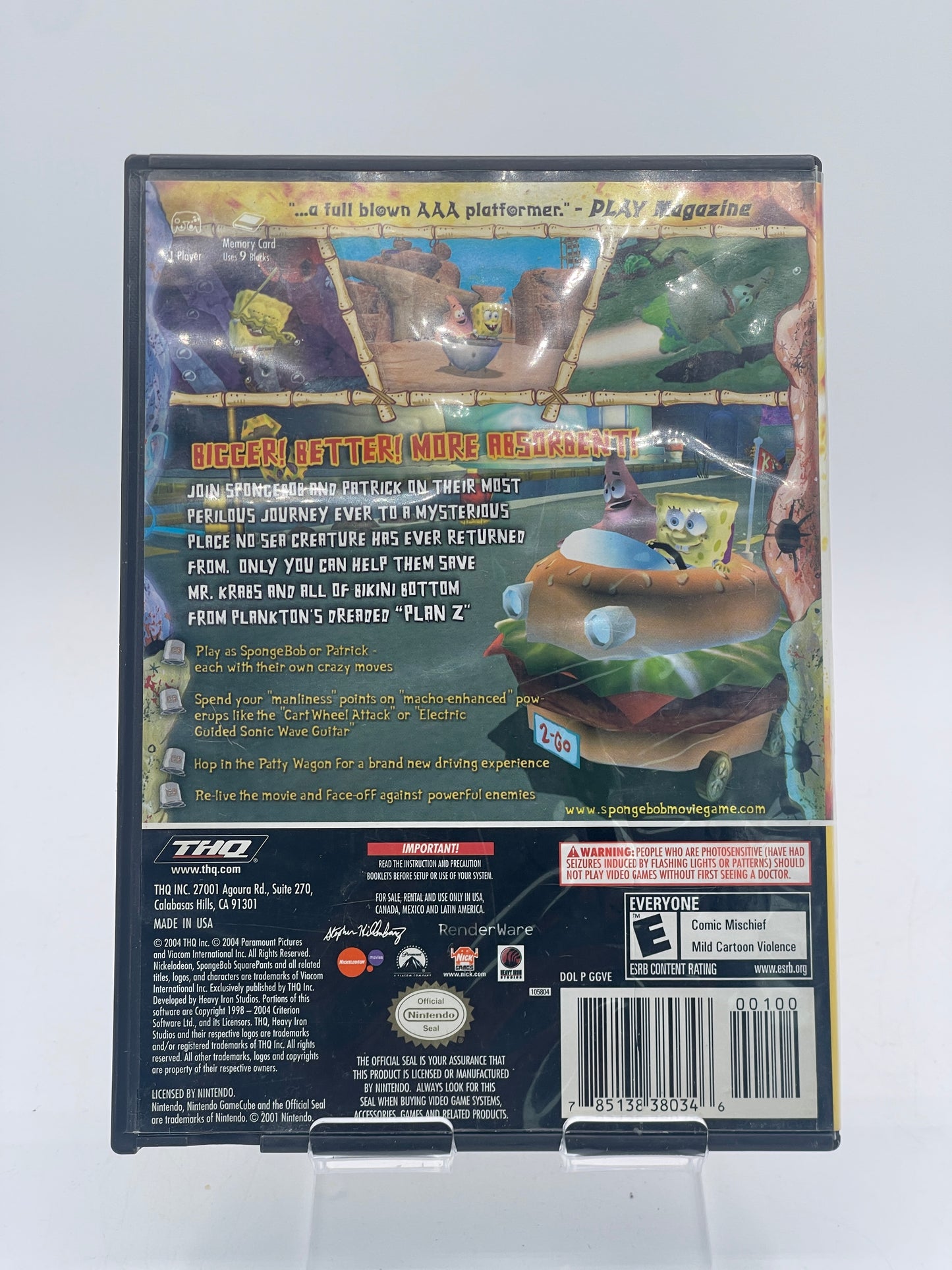SpongeBob SquarePants Movie Nintendo GameCube