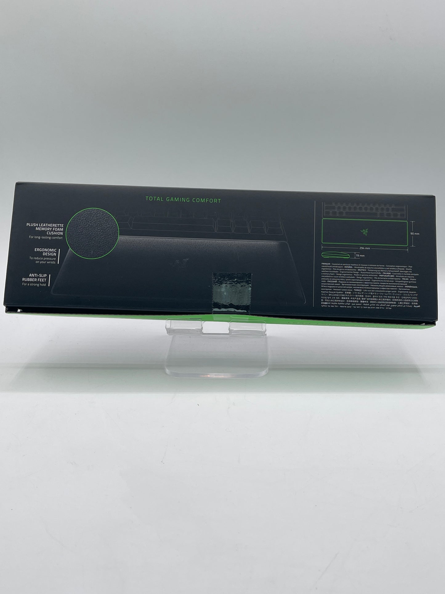 Ergonomic Wrist Rest for Full-Sized Keyboards: Anti-Slip Rubber Base - Angled In NEW!