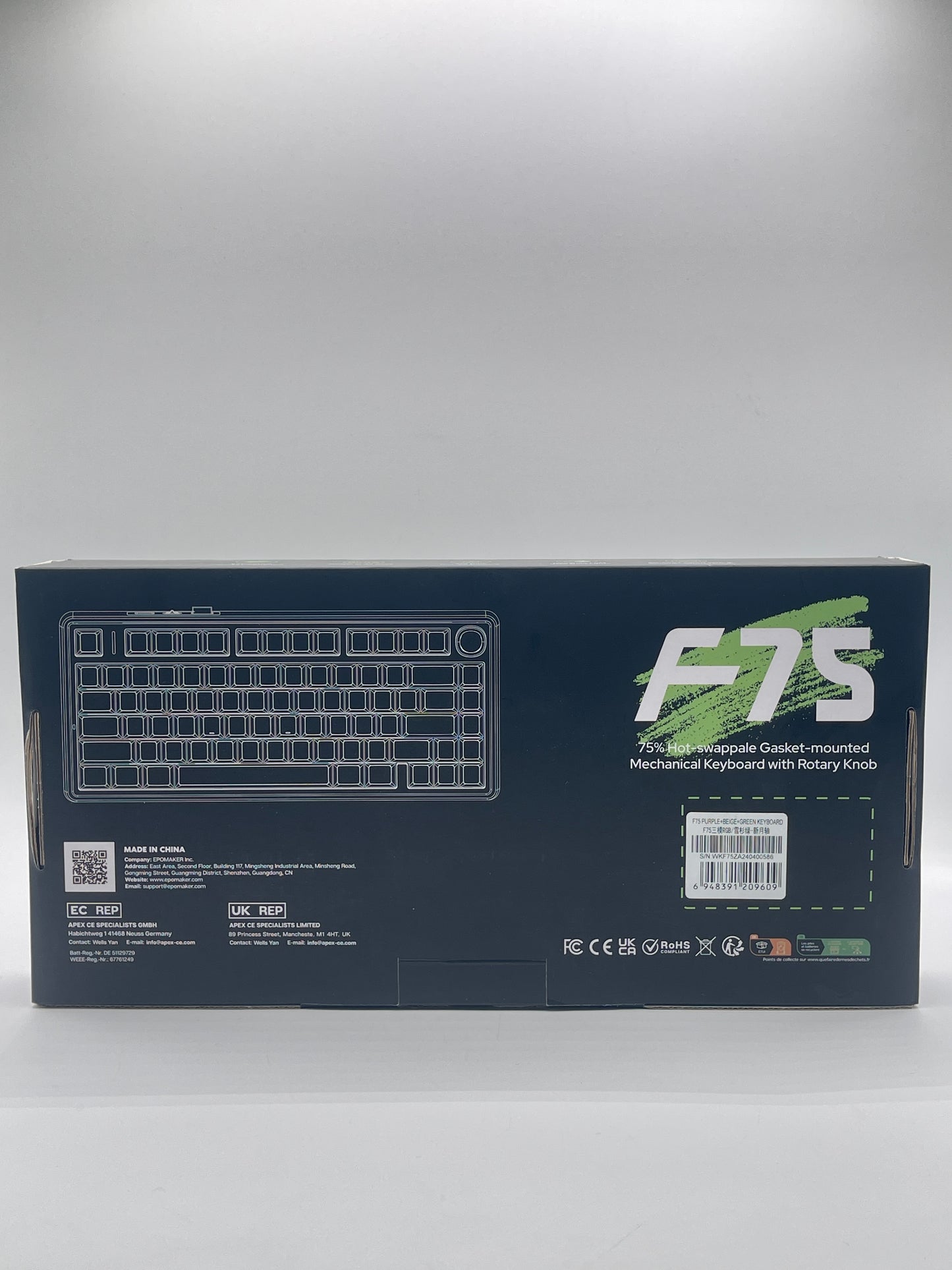 EPOMAKER x AULA F75 Compact Wireless Mechanical Illuminated Keyboard