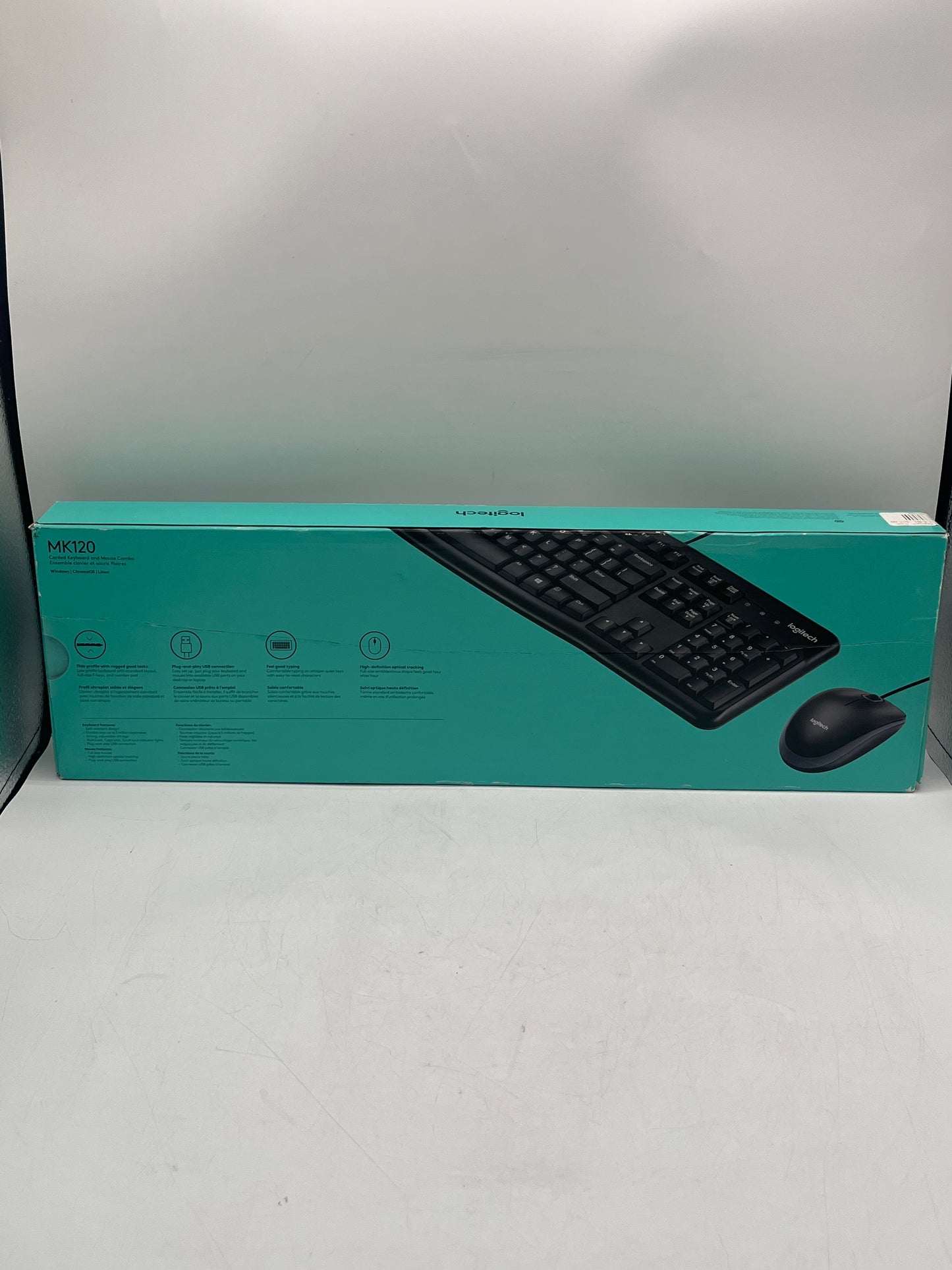 Logitech MK120 Keyboard and Mouse Set - Black