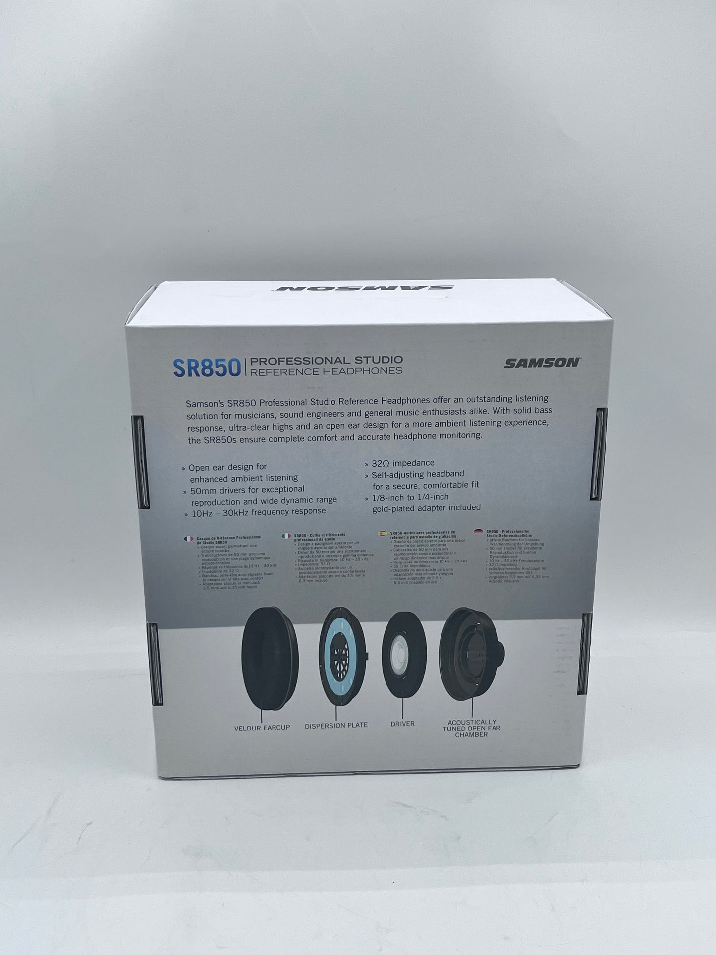 Samson SR850 Professional Studio Headphones Black
