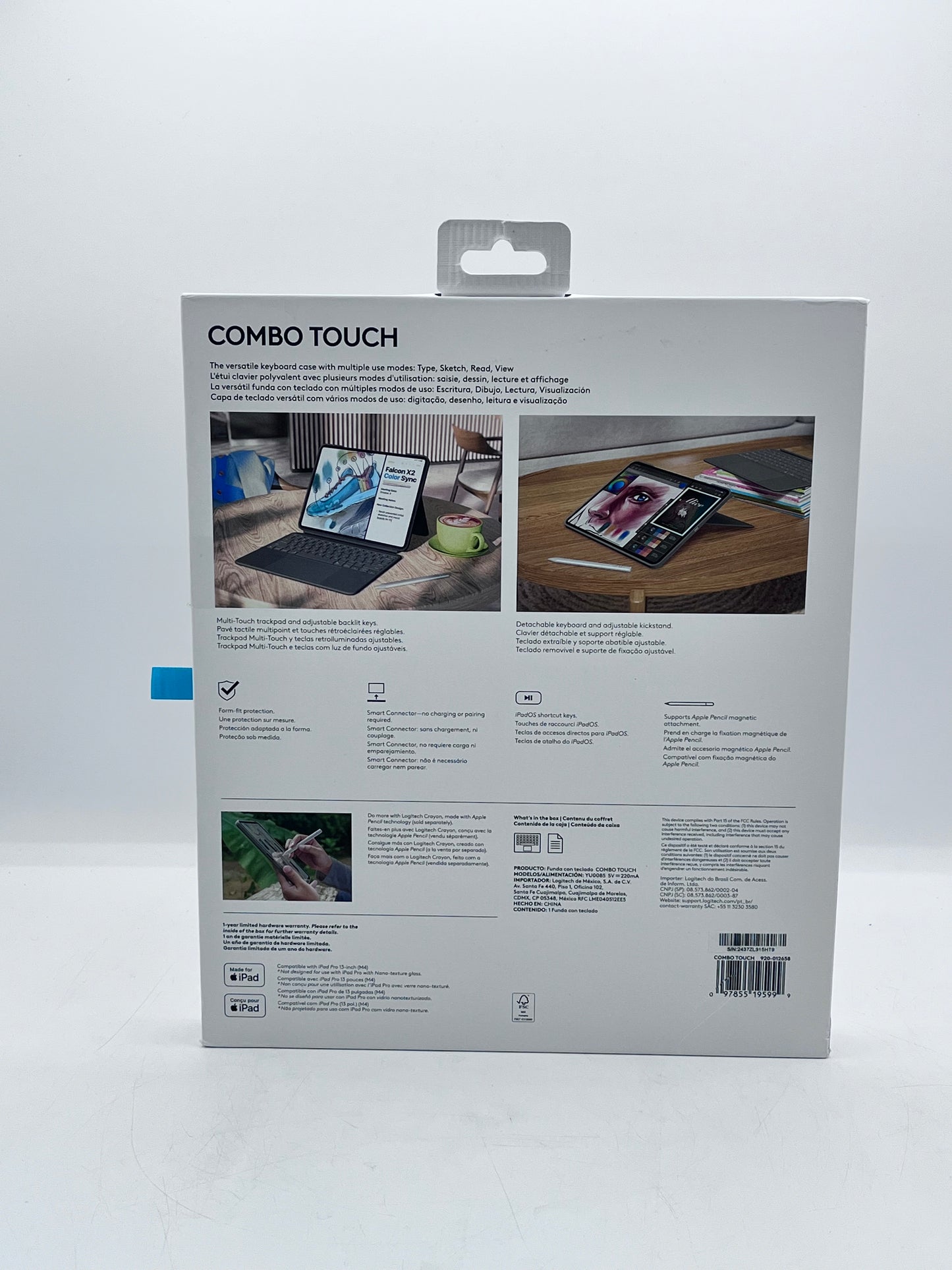 New in Box Logitech Combo Touch Keyboard Case - iPad Pro 13-inch (M4)
