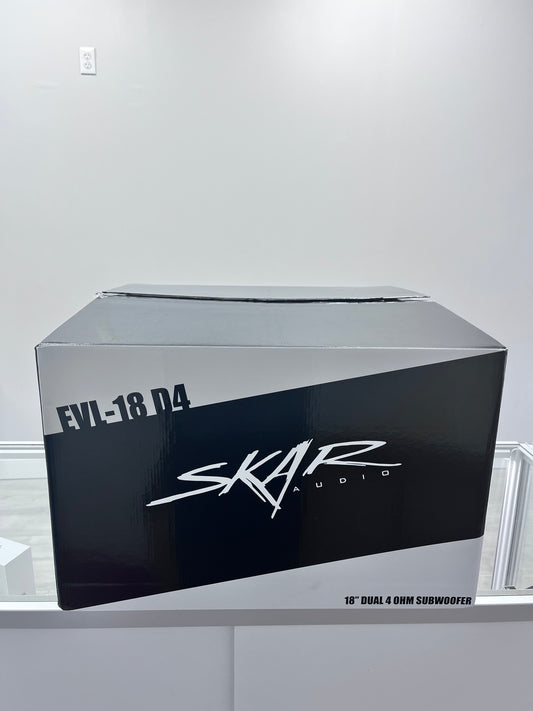 SKAR AUDIO EVL-18 D4 18 Dual 4 Ohm Subwoofer Car Audio Equipment