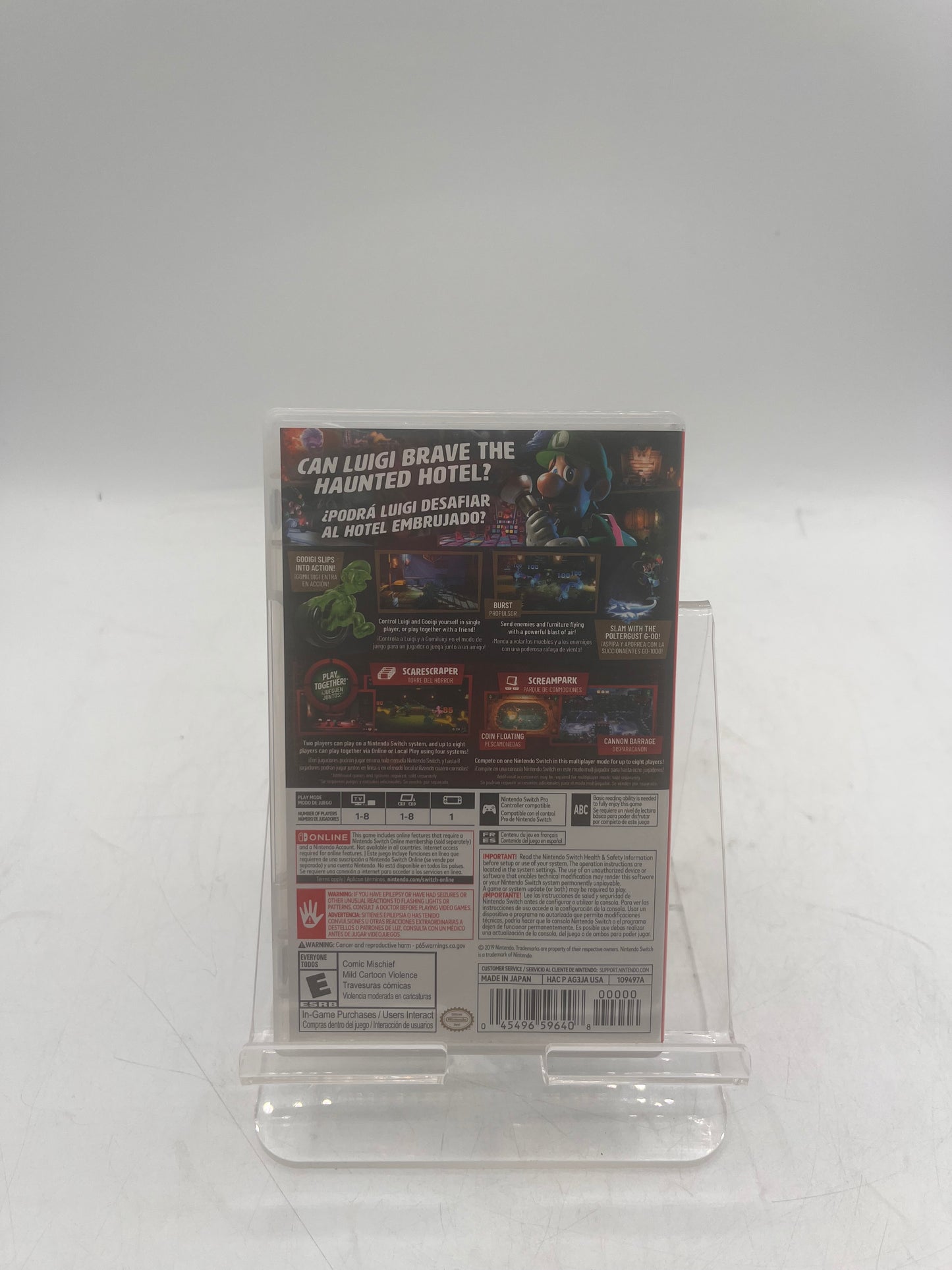 Luigi's Mansion 3 (Nintendo Switch, 2019) TESTED Free Shipping
