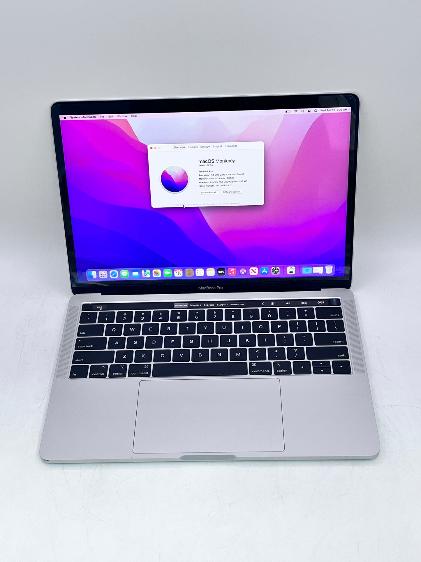 Apple MacBook Pro 2019 A2159 13in Core i5 1.4 GHz 8GB RAM 256GB SSD MXK62LL/A Excellent Condition