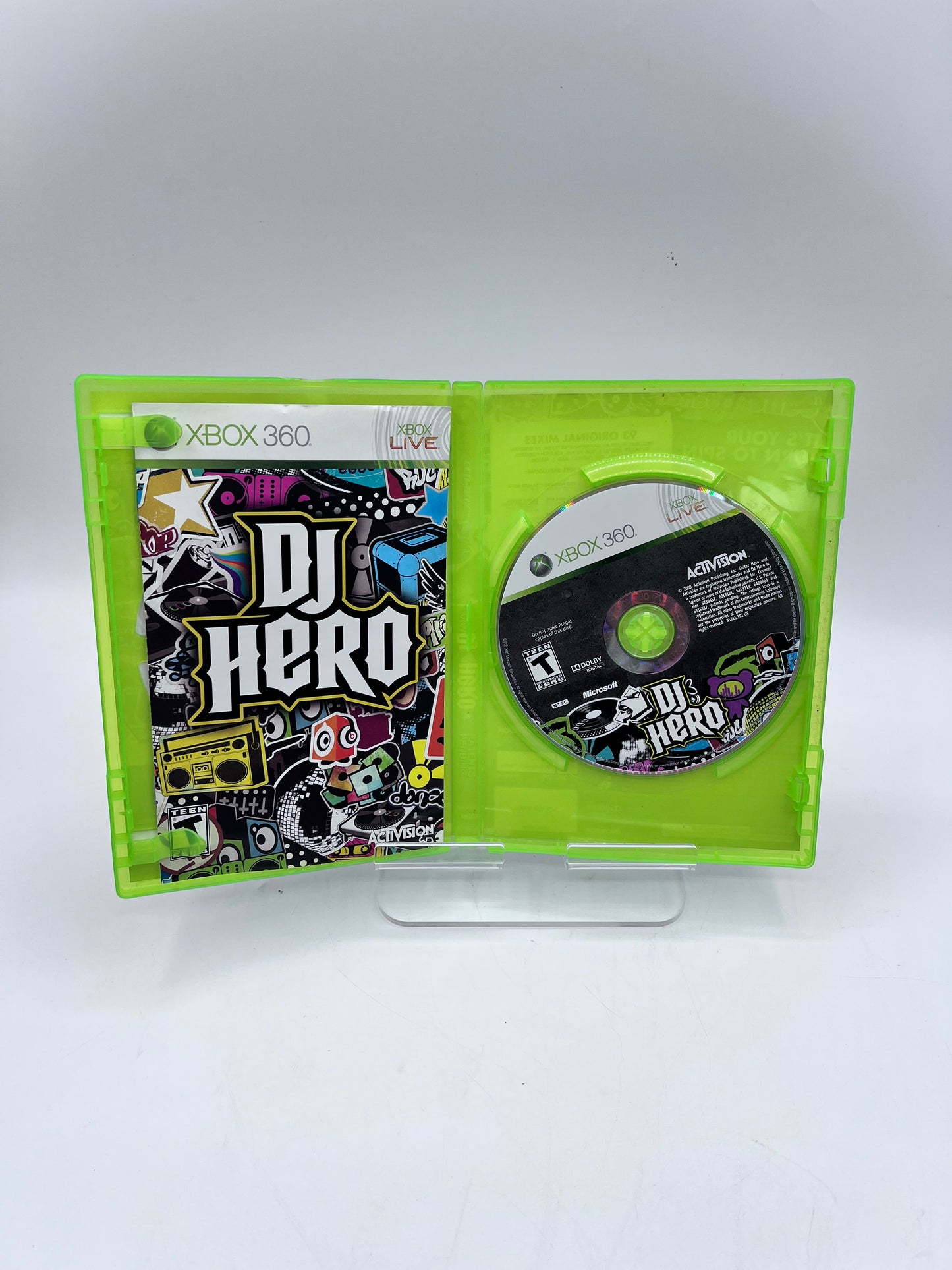 Microsoft DJ HERO TURNTABLE with DJ HERO & DJ HERO 2 - Black
