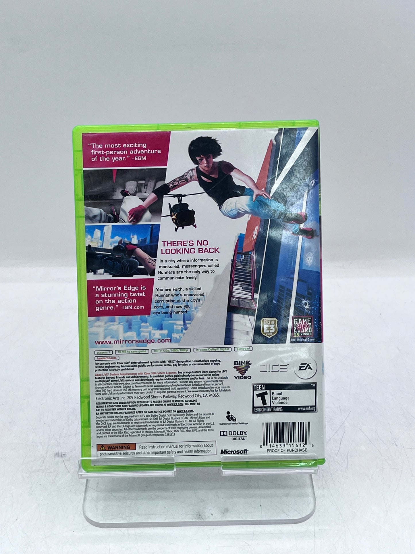 Mirror's Edge Xbox 360 Video Game