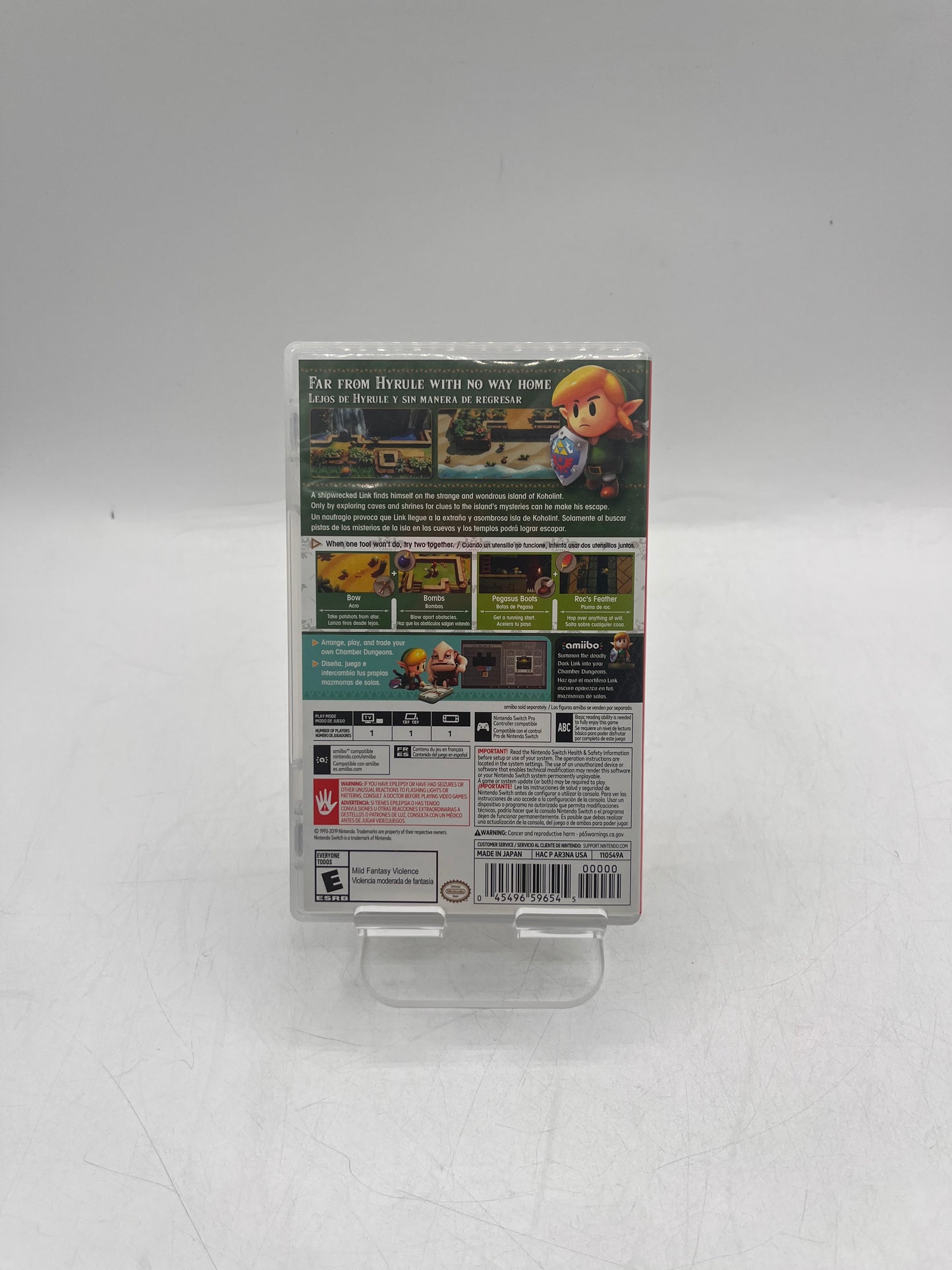Nintendo Switch Zelda Link's Awakening Video Game with Box - Free Shipping!