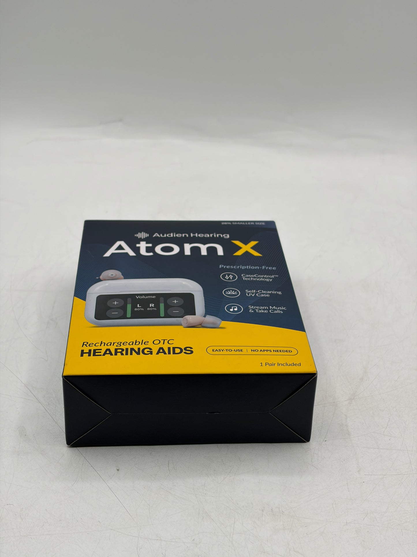 Audien Hearing ATOM X Wireless Rechargeable OTC Hearing Aids