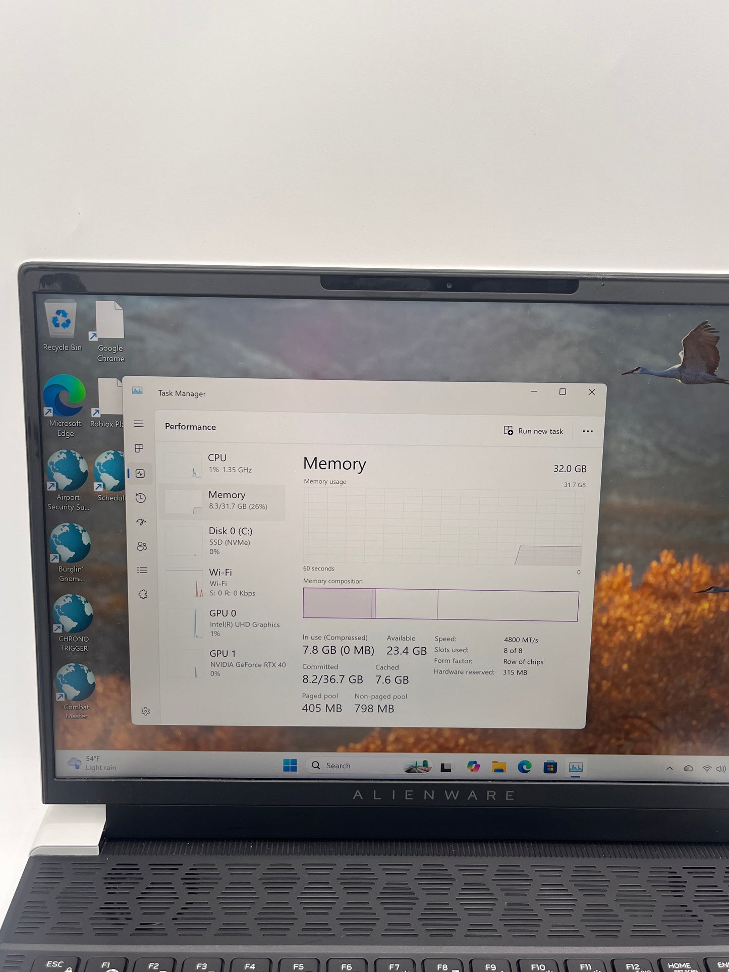 Alienware X14 R2 14" i7-13620H 2.4GHz 32GB RAM 1TB SSD GeForce RTX 4060 Silver