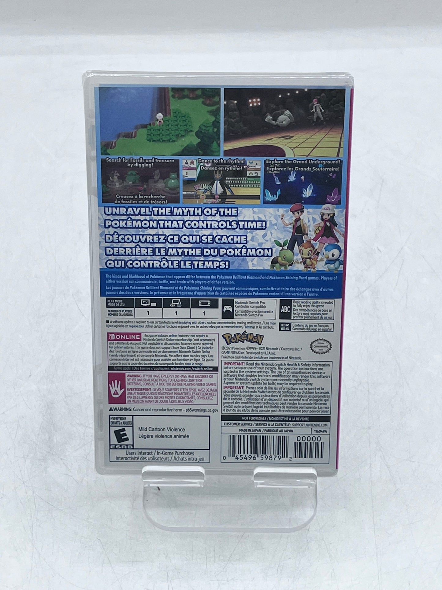 Pokemon Brilliant Diamond - Nintendo Switch Video Game - Free Shipping!