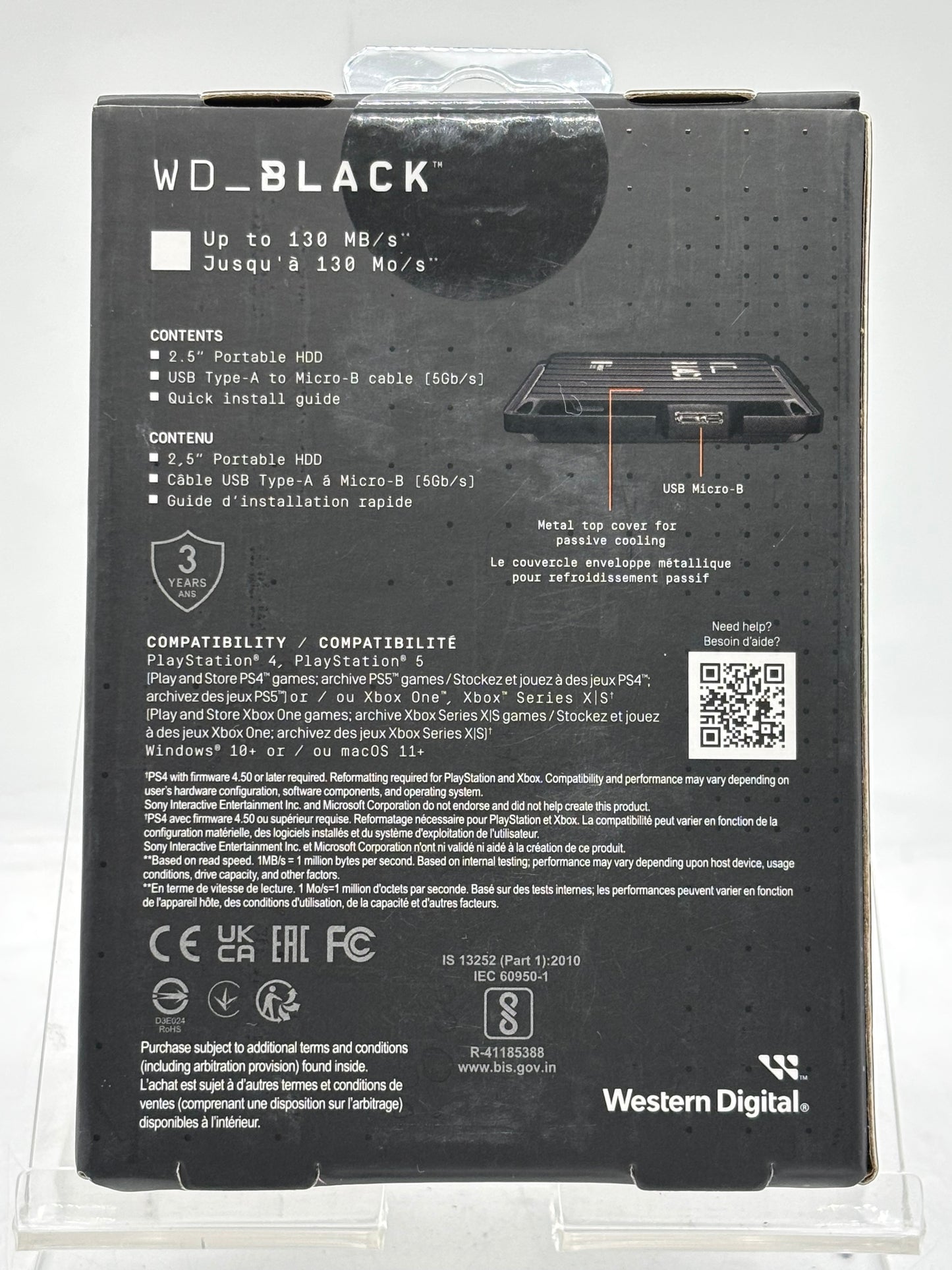 Western Digital WDBA2W0020BBK-WEBK 2TB P10 Game Drive Black