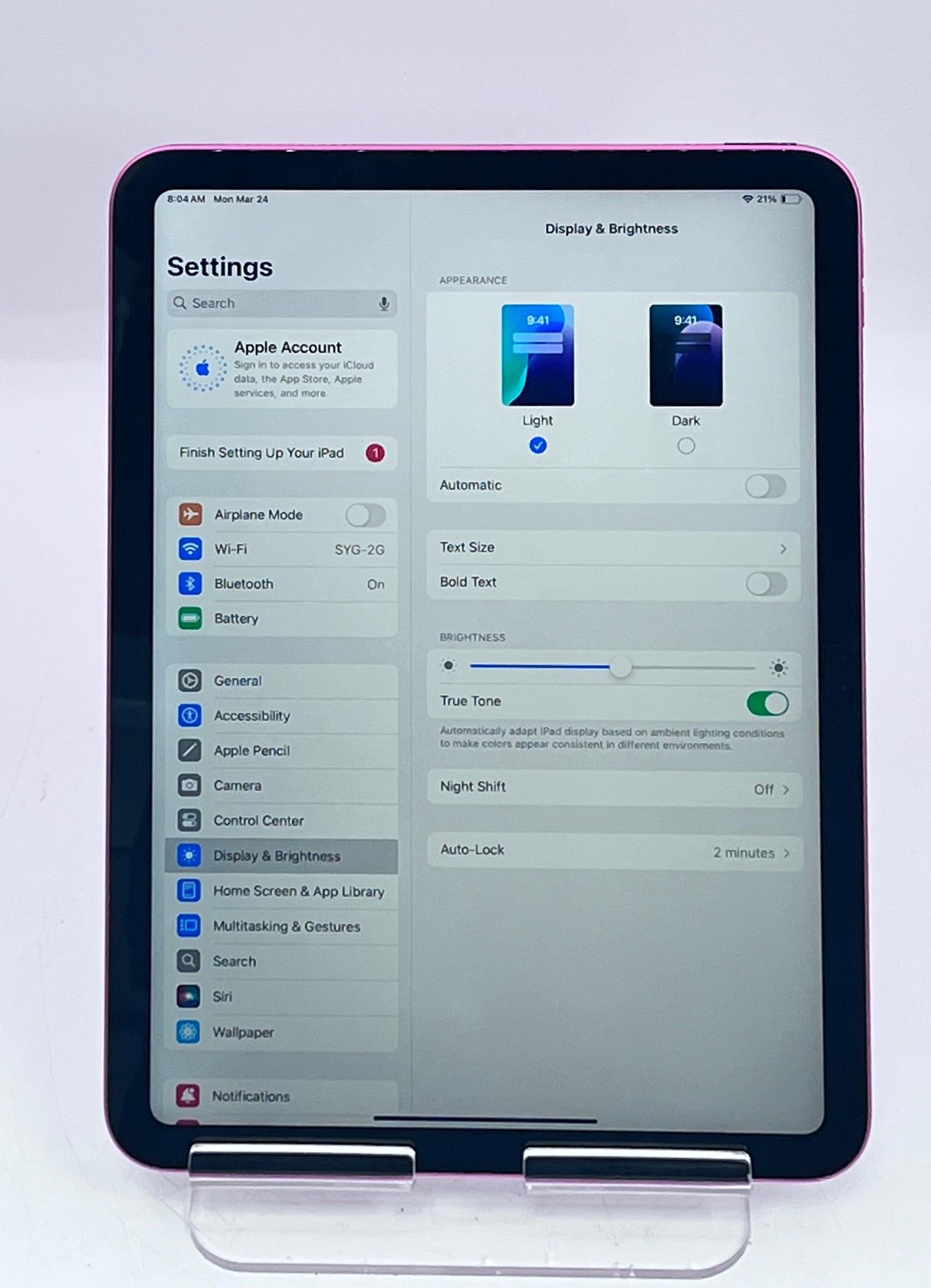 WiFi Only Apple iPad 10th Gen 64GB PINK A2696 MPQ33LL/A