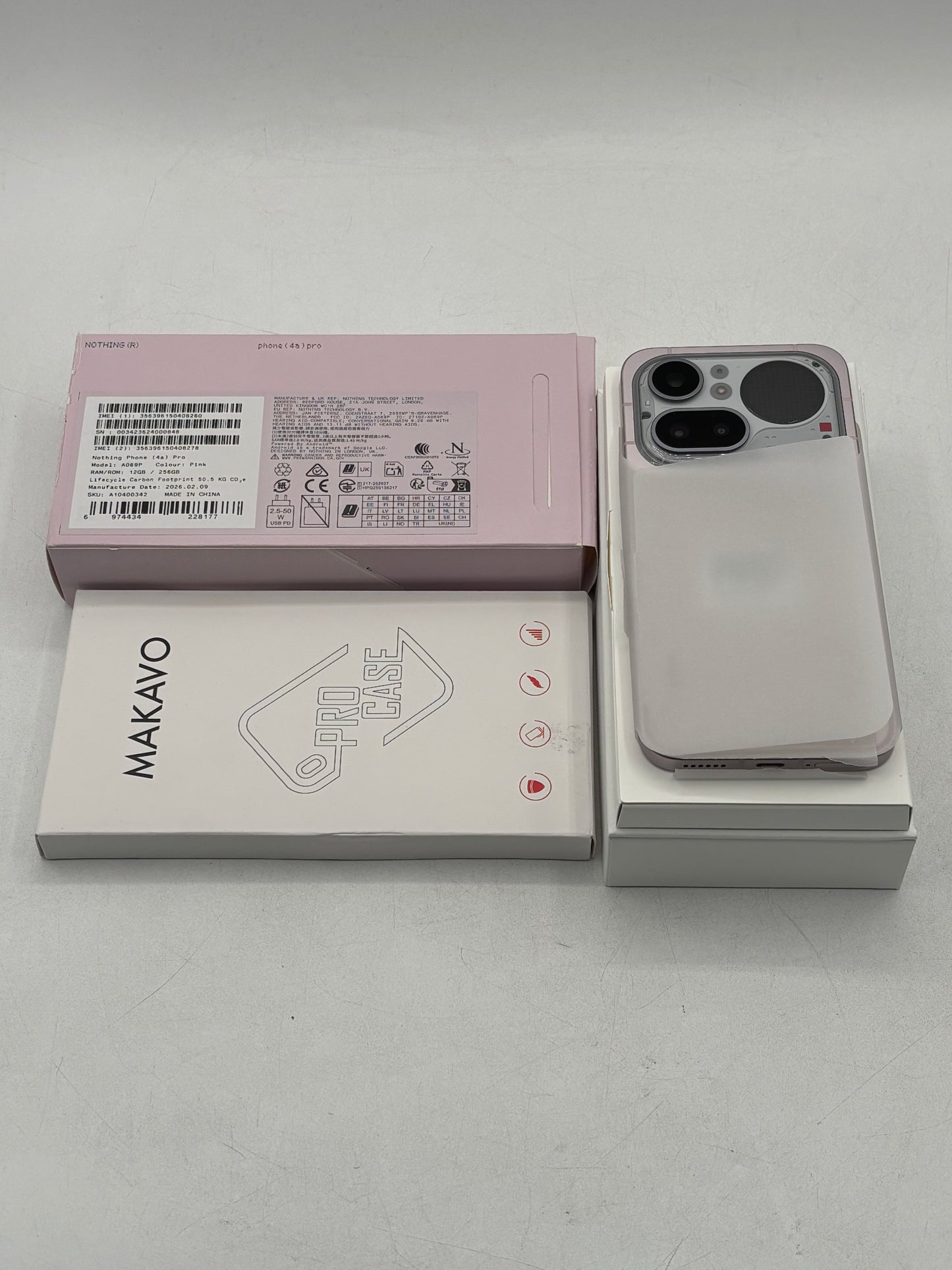 Unlocked Nothing 4A PRO Pink 256GB OPEN BOX MINT Condition