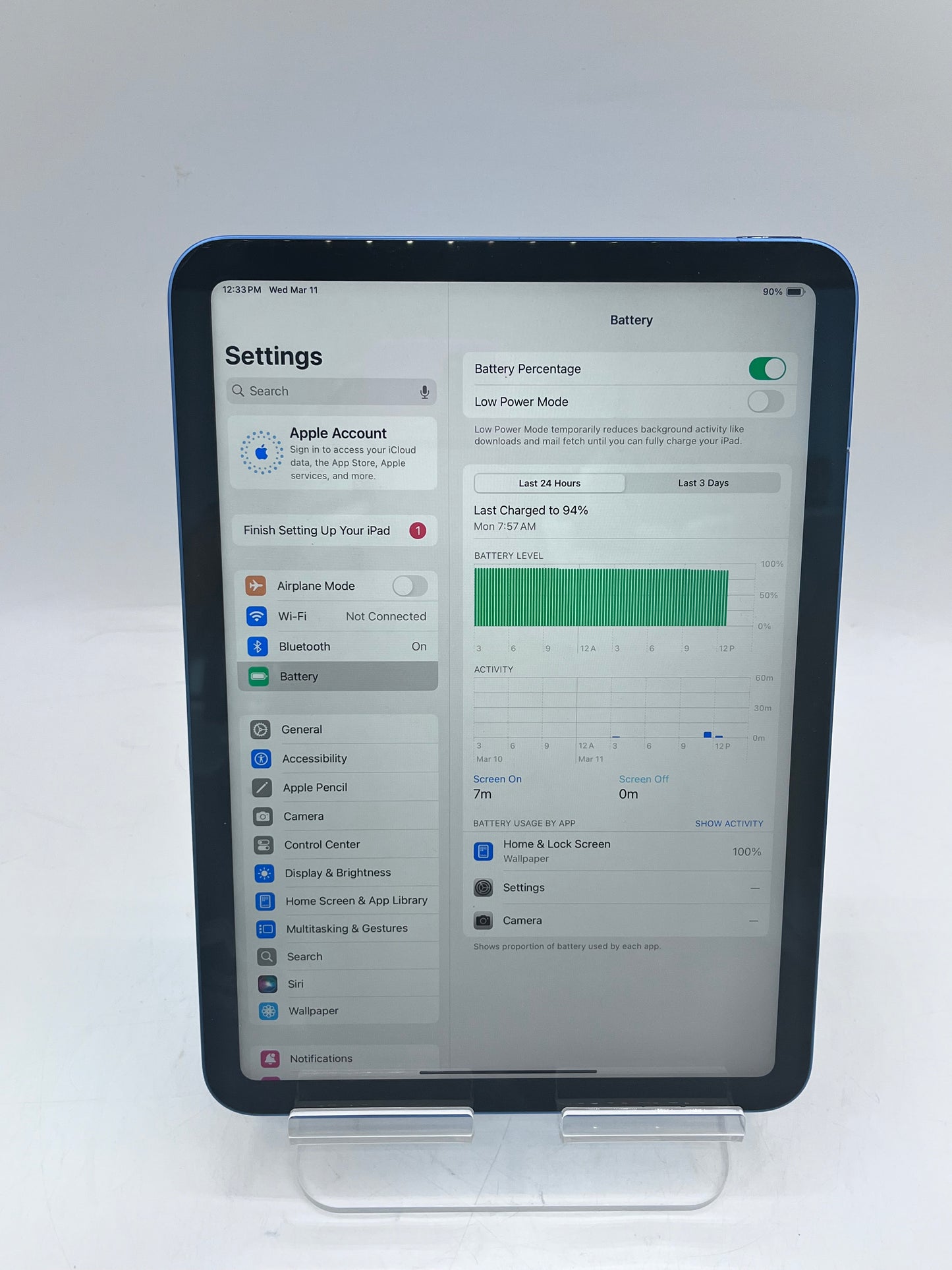 Apple iPad (10th Gen) A2696 MPQ13LL/A (2022) 64GB WiFi - Blue