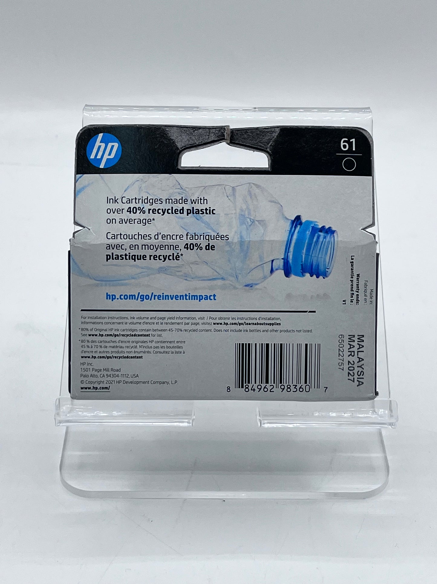 HP 61 Black Noir Ink Cartridge