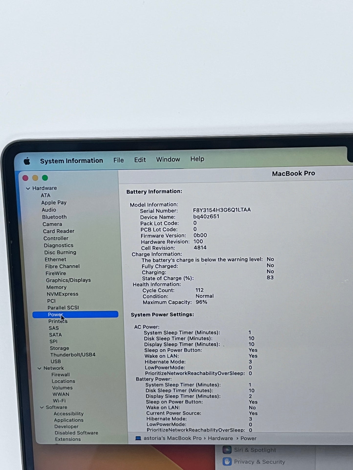 2023 Apple MacBook M2 Pro 14" 512GB 32GB A3401 Space Black BH 96%