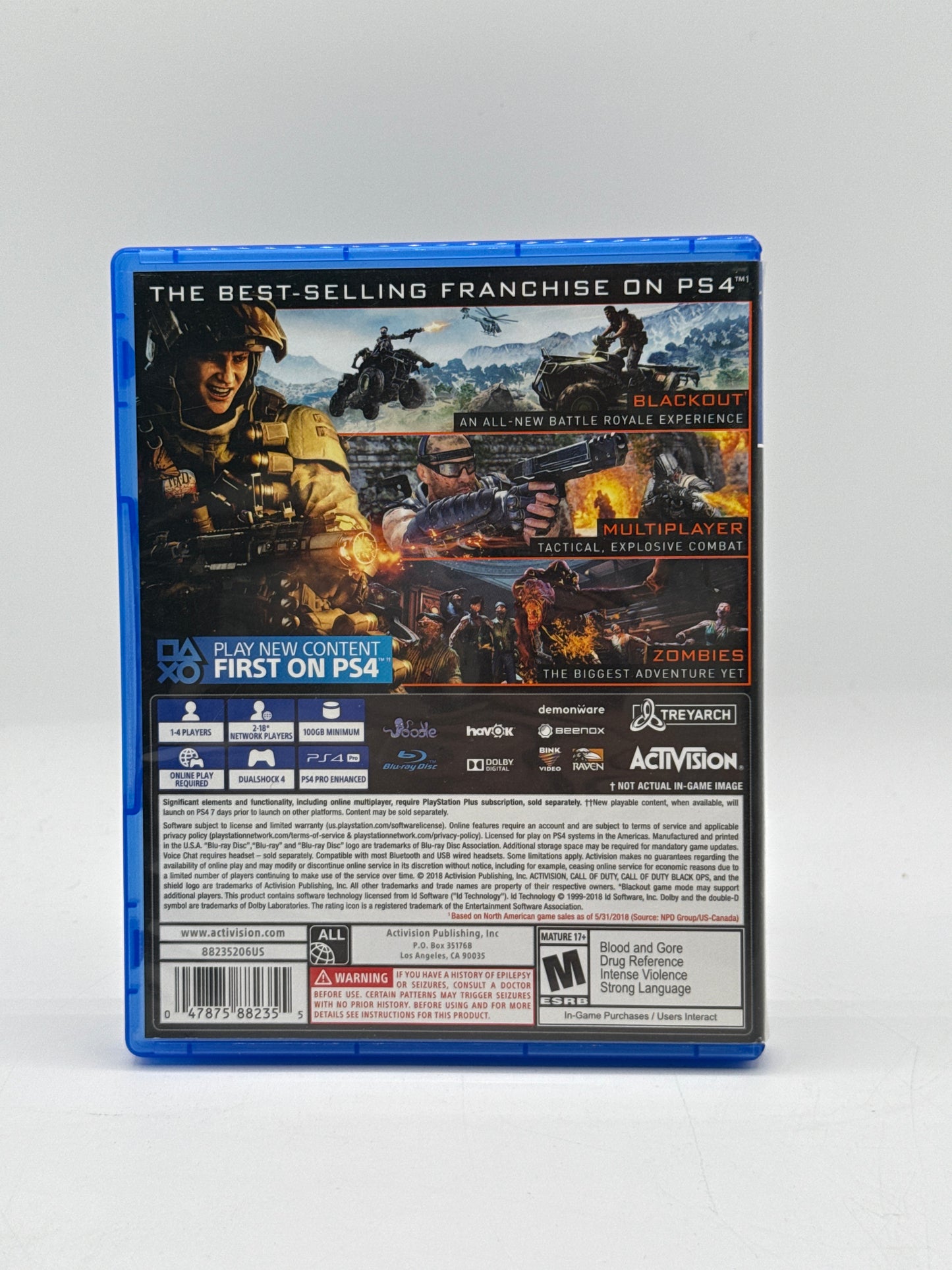 Call of Duty Black Ops 4 IIII ( PS 4, 2018) Free Shipping
