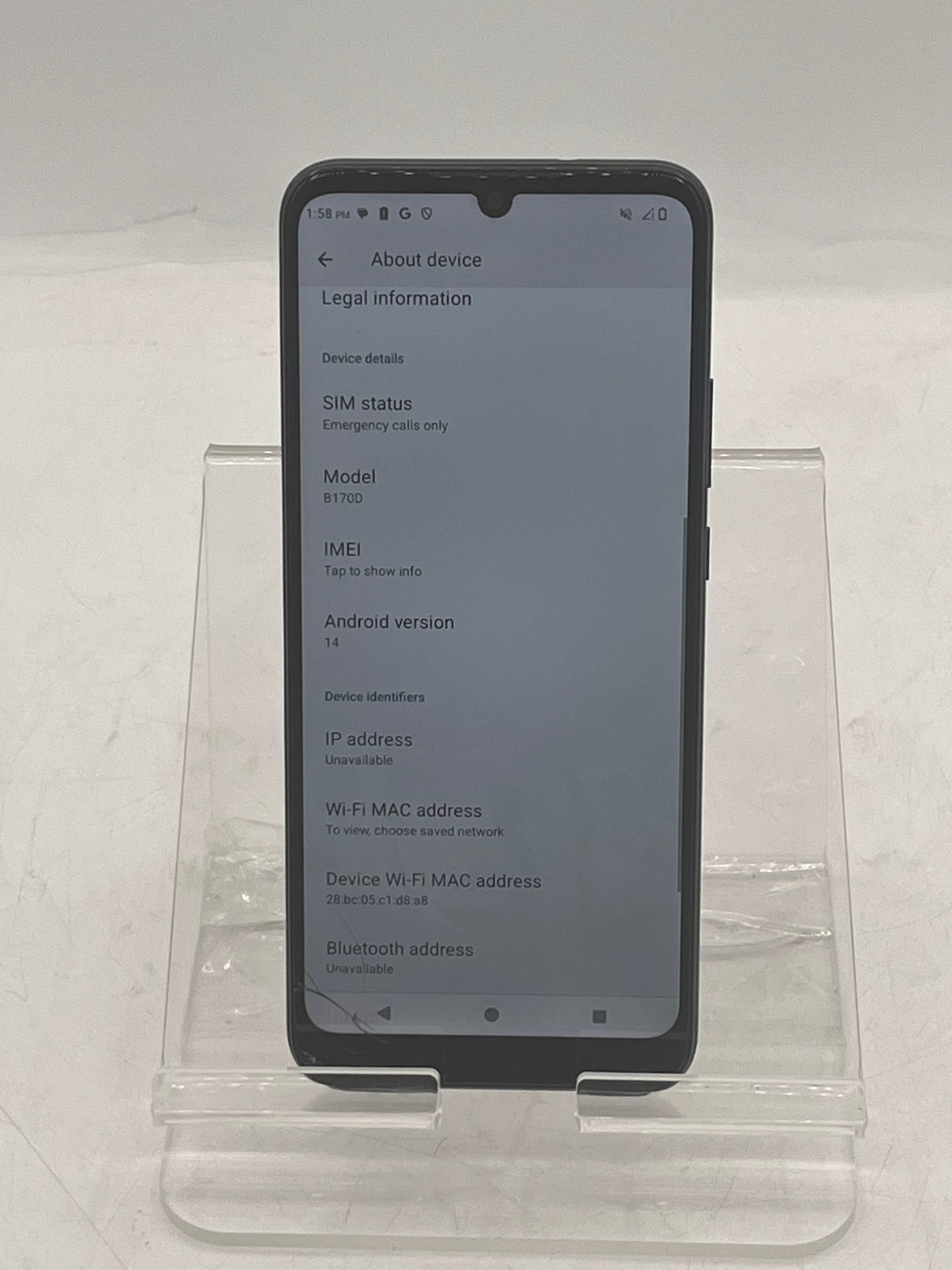 BLU VIEW 5 PRO Smart Phone 64GB Black BROKEN