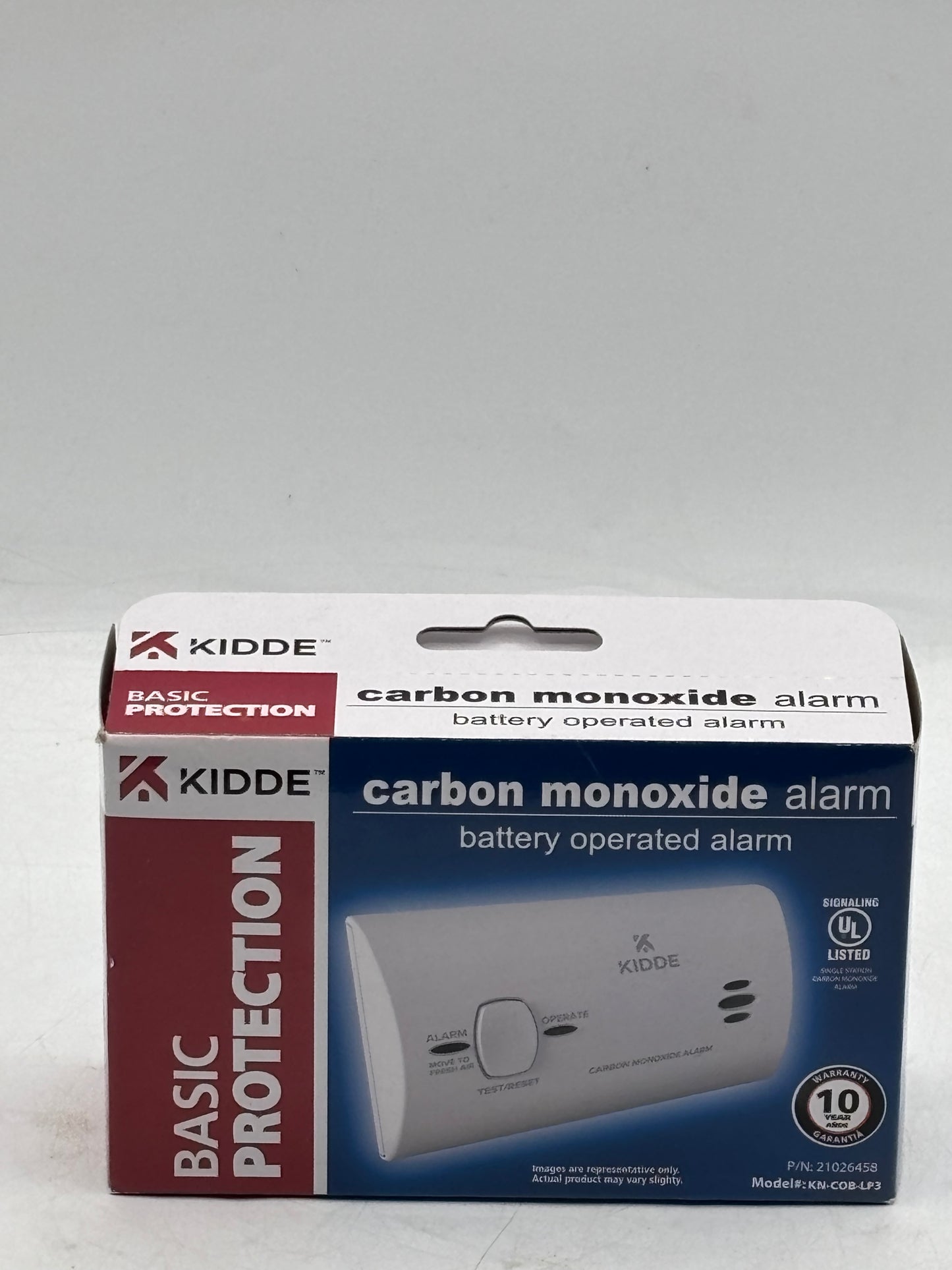 Kidde Carbon Monoxide Alarm Detector 9CO5-LP2 KN-COB-LP2 Battery Operated New In Box