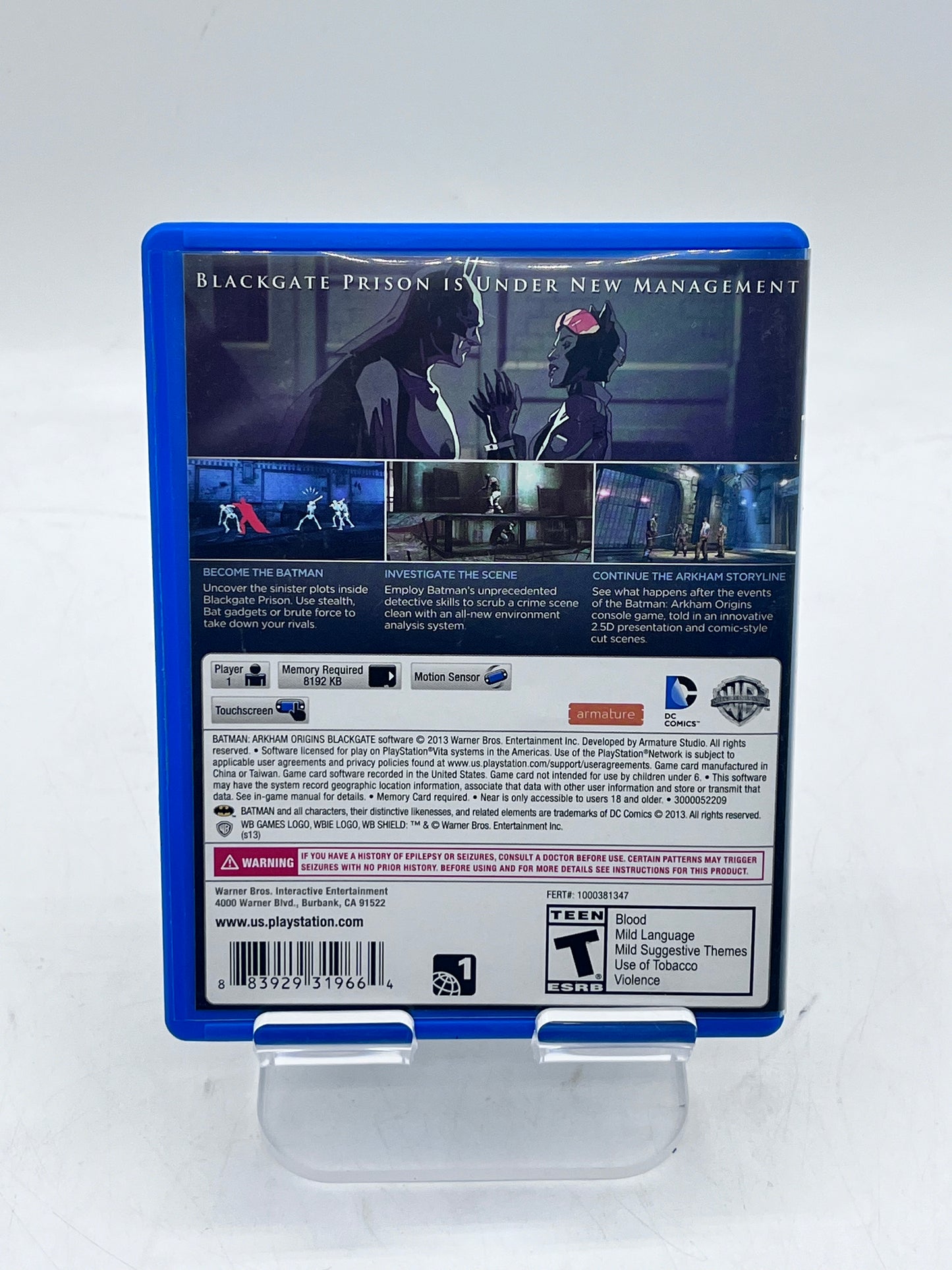 Batman: Arkham Origins Blackgate Video Game with Box - Free Shipping!