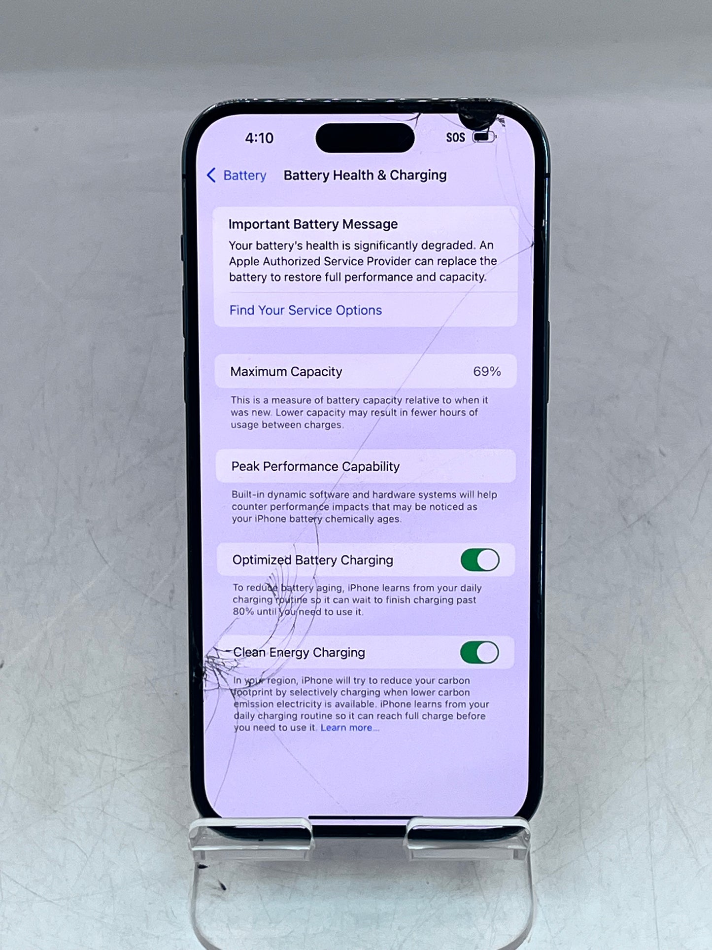 Apple iPhone 14 Pro Max MQ8R3LL/A A2651 128GB - Purple