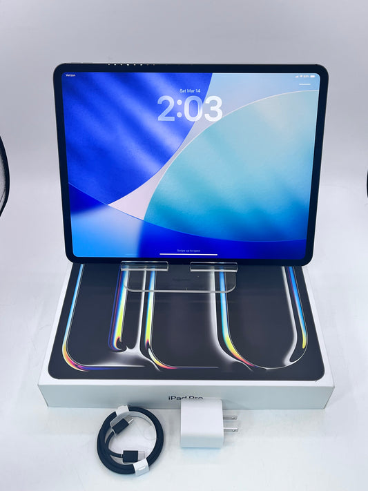 Unlocked Apple iPad Pro 13" (M5) A3361 ME7W4LL/A 256GB 0 cycle count 100% BH- Black