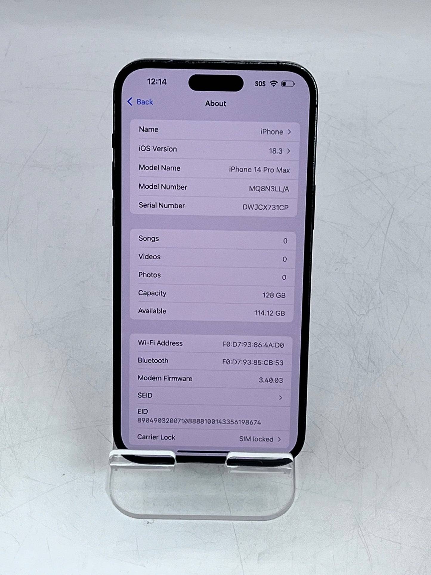 Apple iPhone 14 Pro Max 128 GB Black (T-mobile)